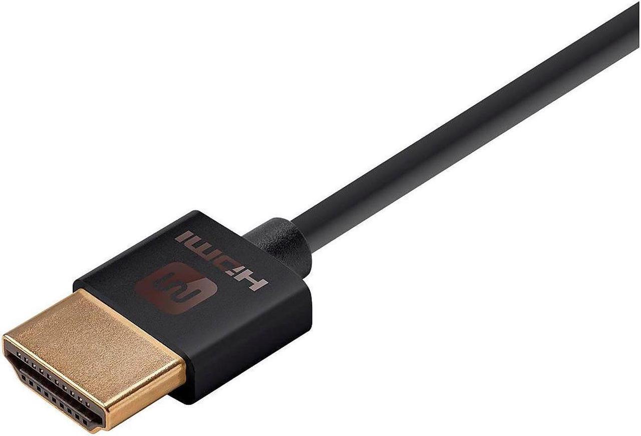 Alt view image 15 of 20 - Monoprice HDMI Cable - 6 Feet - Black | High Speed, 4K@60Hz, HDR, 18Gbps, 36AWG, YUV 4:4:4, Compatible with UHD TV and More - Ultra Slim Series