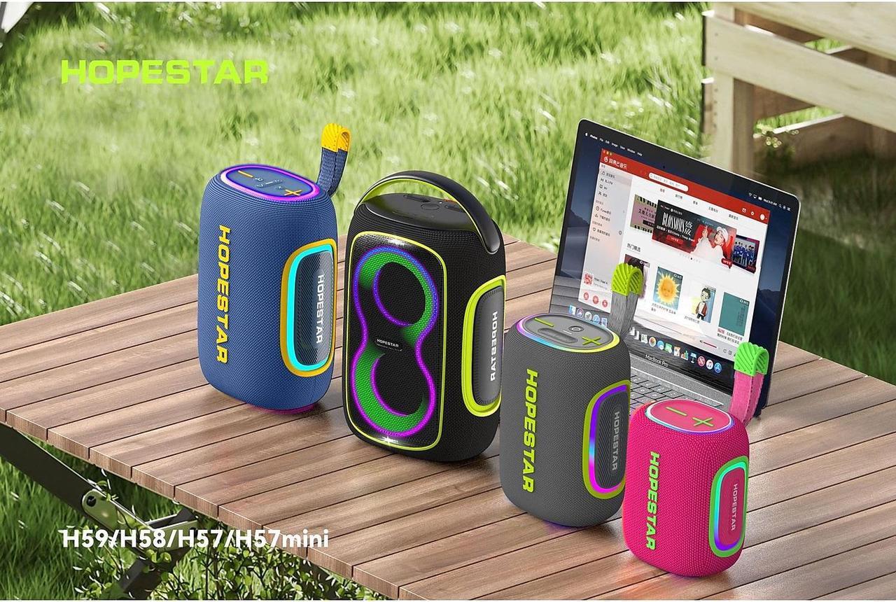 Alt view image 4 of 7 - Worryfree Gadgets Hopestar Wireless Bluetooth 65W Party Speaker with RGB Lights Waterproof Blue (WH58)