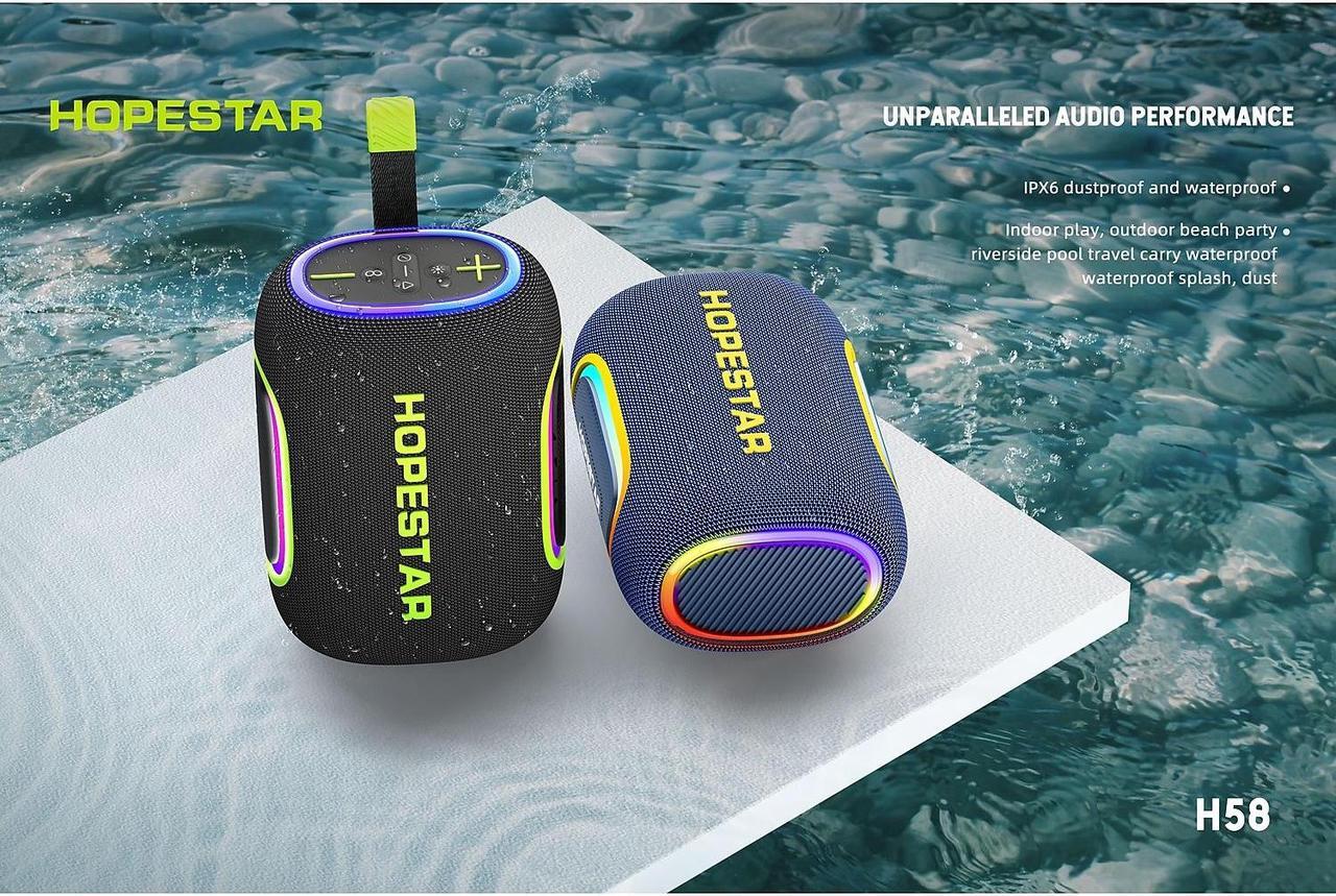 Alt view image 2 of 7 - Worryfree Gadgets Hopestar Wireless Bluetooth 65W Party Speaker with RGB Lights Waterproof Blue (WH58)