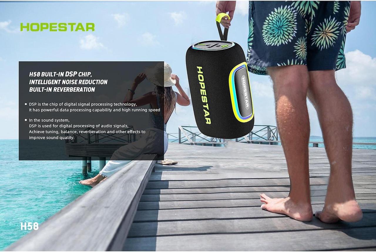 Alt view image 3 of 7 - Worryfree Gadgets Hopestar Wireless Bluetooth 65W Party Speaker with RGB Lights Waterproof Blue (WH58)