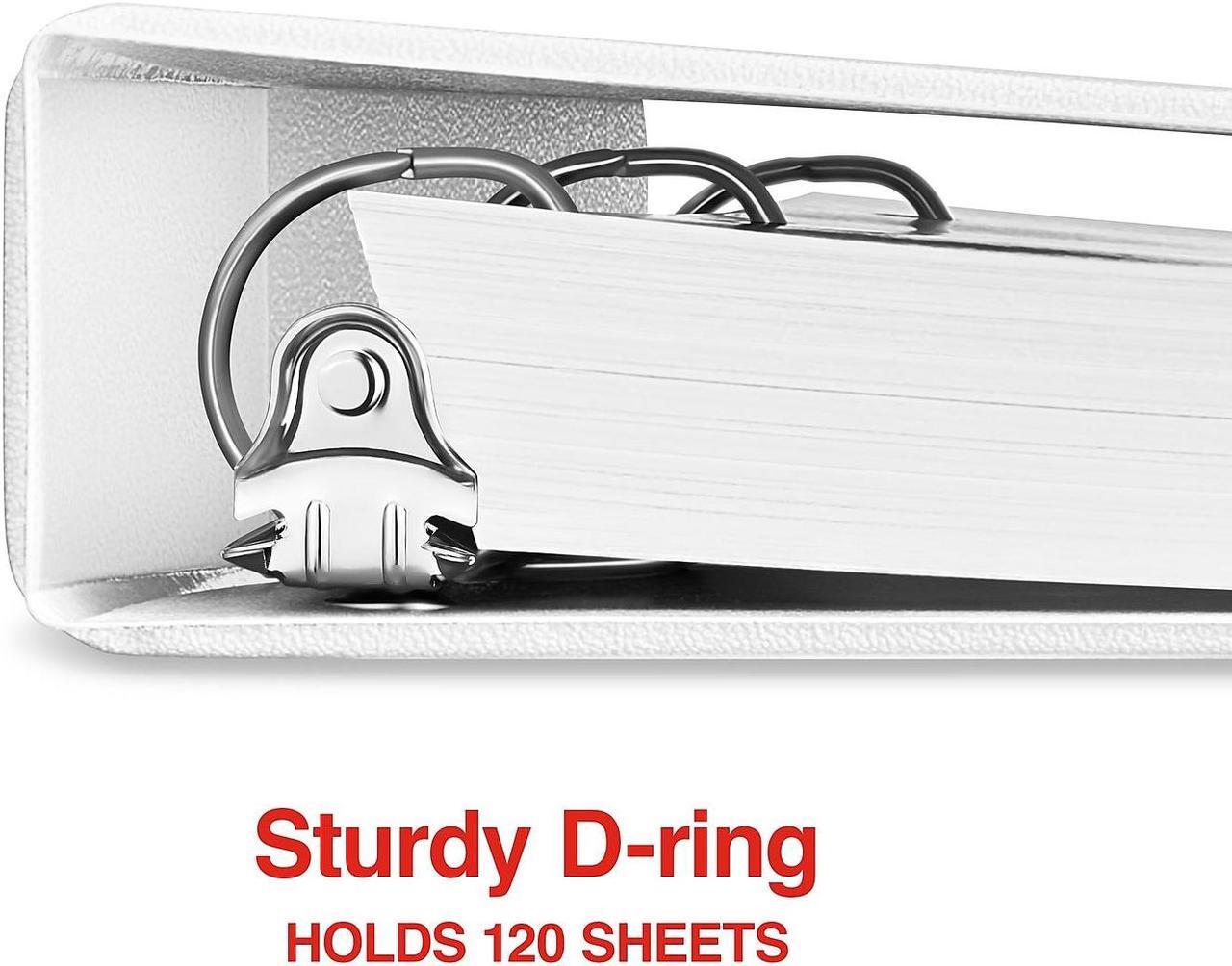 Alt view image 3 of 7 - Staples Standard 1" 3-Ring View Binder White (26432-CC) 82656