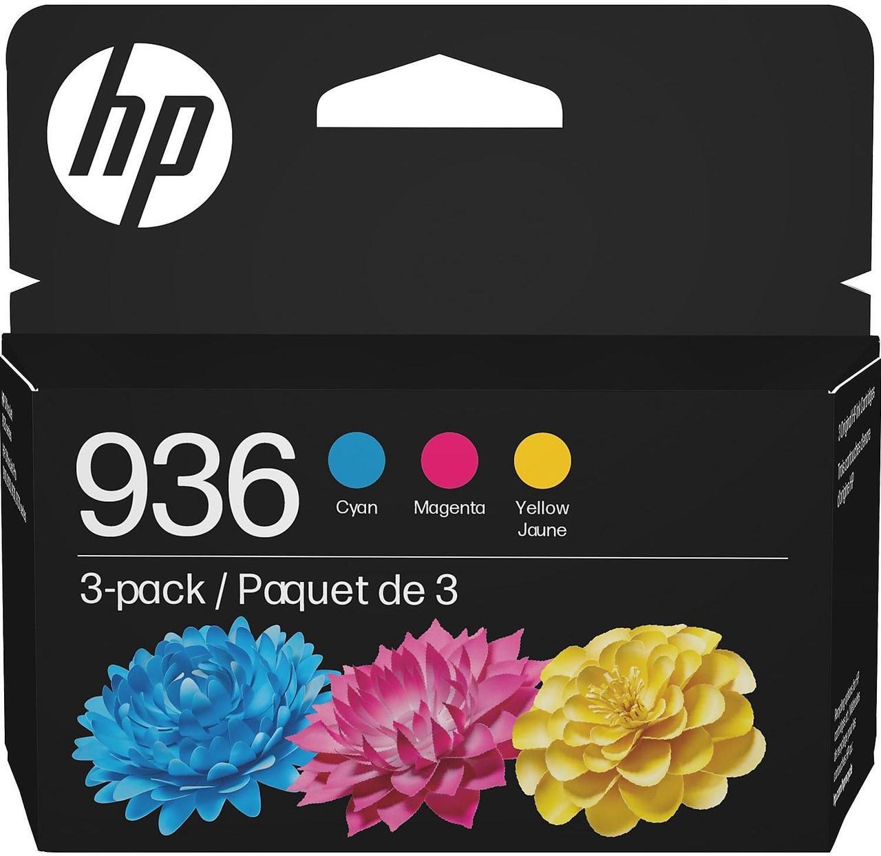 Main image of HP 936 Cyan/Magenta/Yellow Standard Yield Ink Cartridges 3/Pack (6C3Z3LN)