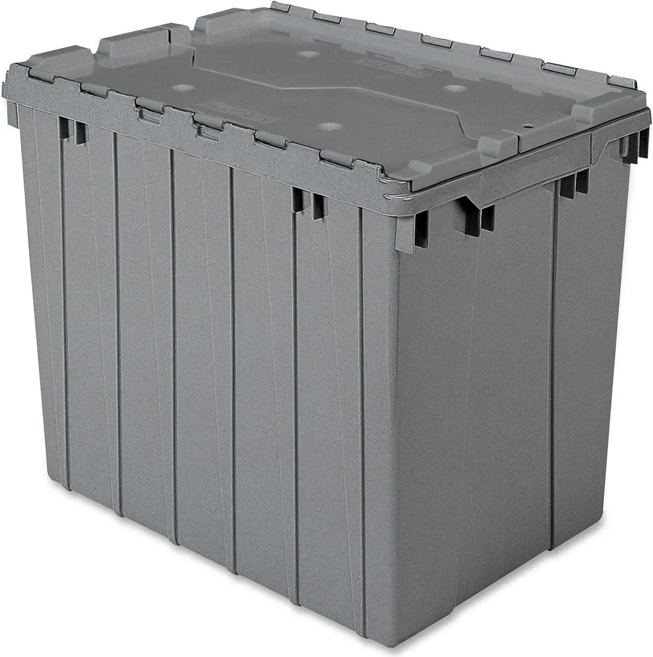 Alt view image 2 of 10 - AKRO-MILS 39170 Attached Lid Container, 2.28 cu. ft., Gray