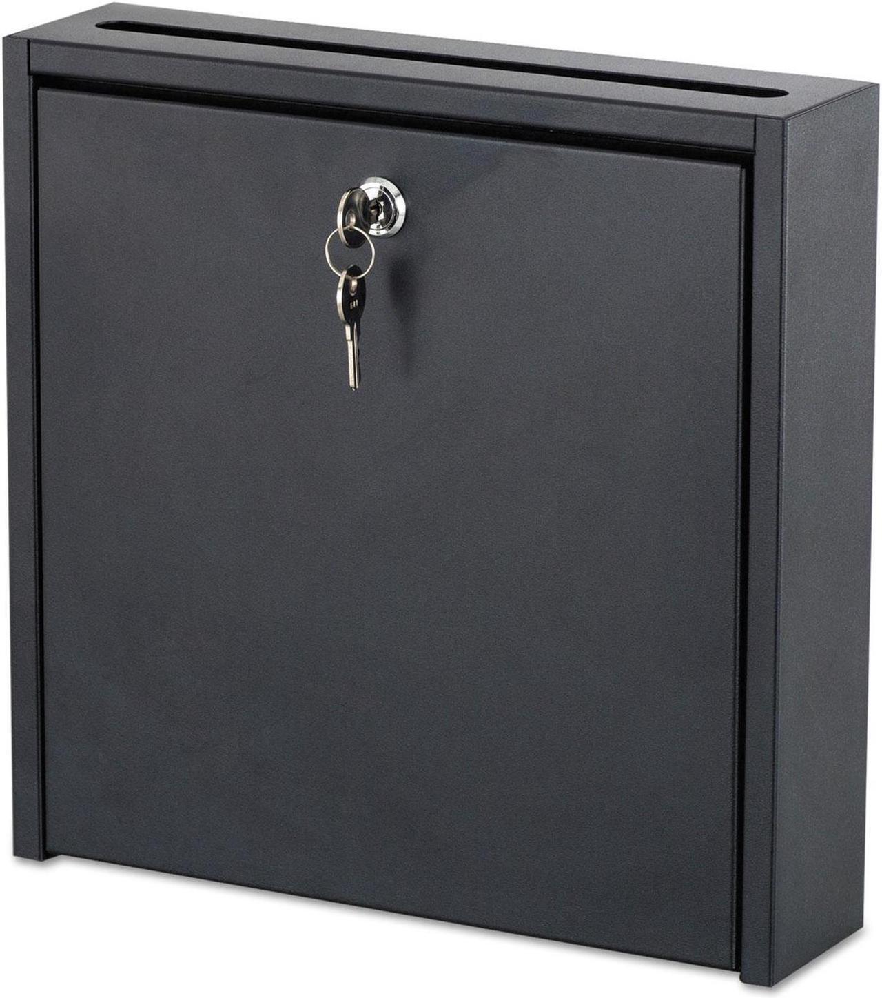 Alt view image 8 of 9 - SAFCO Products 4258BL 12 x 12 x 3 in. Wall-Mountable Interoffice Mailbox, Black