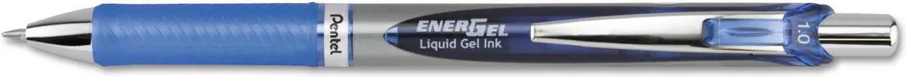 Main image of Pentel EnerGel RTX Retractable Liquid Gel Pen 1 mm Black/Gray Barrel Blue Ink BL80C