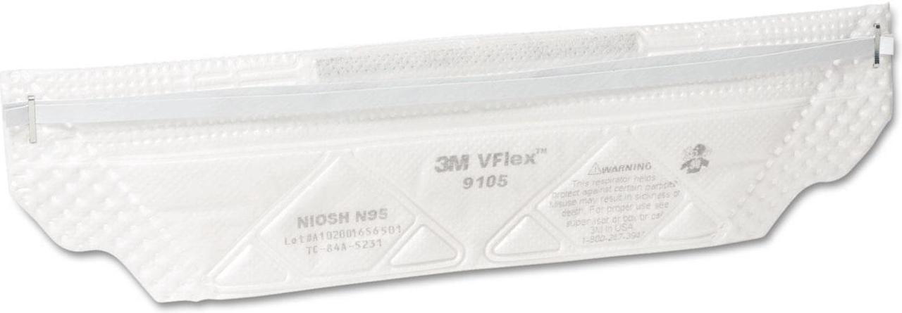 Alt view image 2 of 8 - 3M VFlex Particulate Respirator N95 Regular 50/box 9105