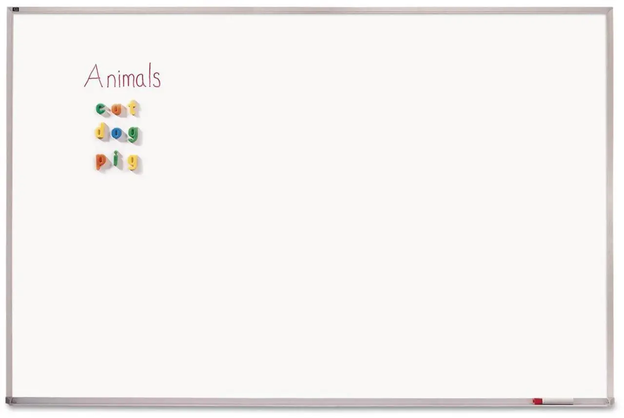 Alt view image 11 of 12 - Quartet PPA406 4' x 6' Porcelain Magnetic Aluminum Frame Whiteboard