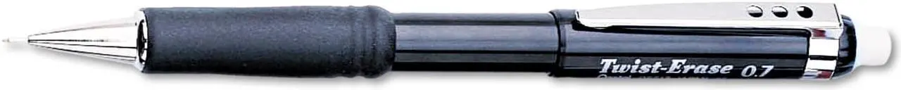 Alt view image 8 of 11 - Pentel Twist-Erase III Mechanical Pencil 0.7 mm Black Barrel QE517A