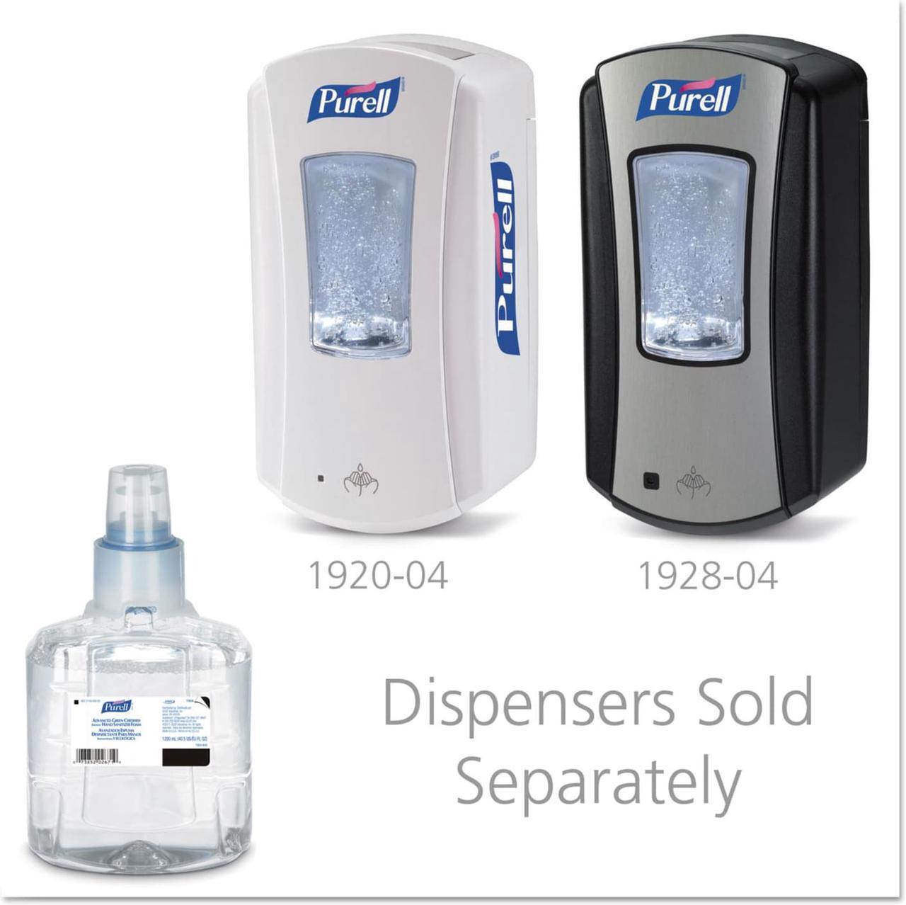 Alt view image 8 of 8 - Gojo GOJ190402CT Purell Ltx-12 Hand Sanitizer Foam Refill