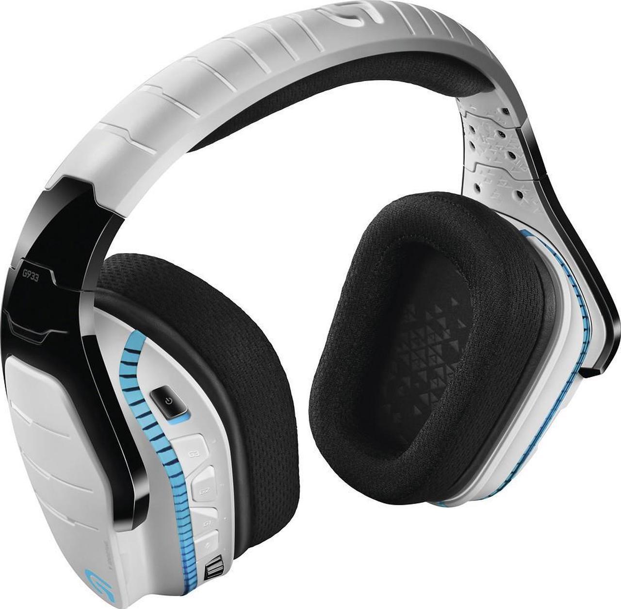 Alt view image 3 of 11 - Logitech G933 Artemis Spectrum Wireless RGB 7.1 Dolby and DST Headphone Surround Sound Gaming Headset - White