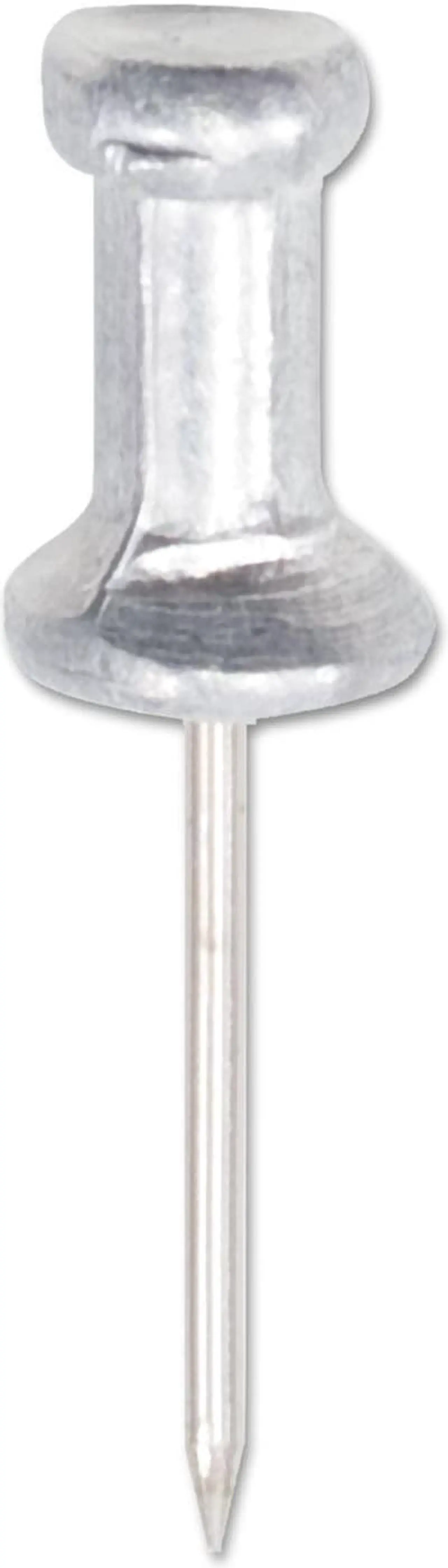 Main image of Gem Aluminum Head Push Pins, Aluminum, Silver, 5/8", 100/Box CPAL5