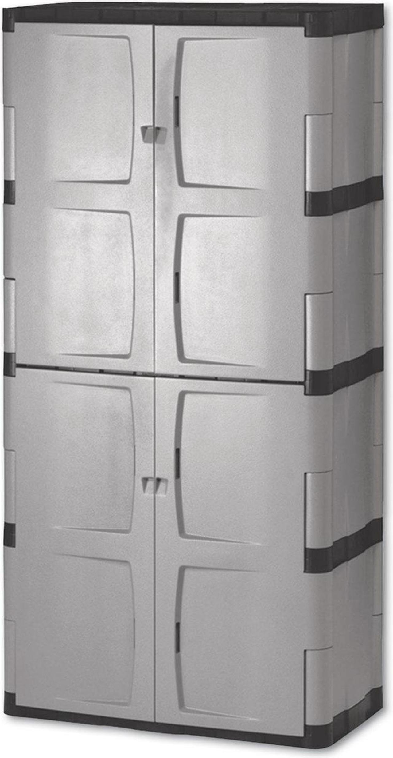 Alt view image 8 of 8 - Rubbermaid Full Double Door 27 Cu.Ft. Garage Cabinet | 3746