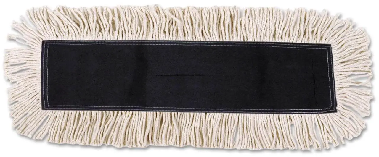 Alt view image 12 of 12 - Boardwalk Disposable Dust Mop Head w/Sewn Center Fringe Cotton/Synthetic 36w x