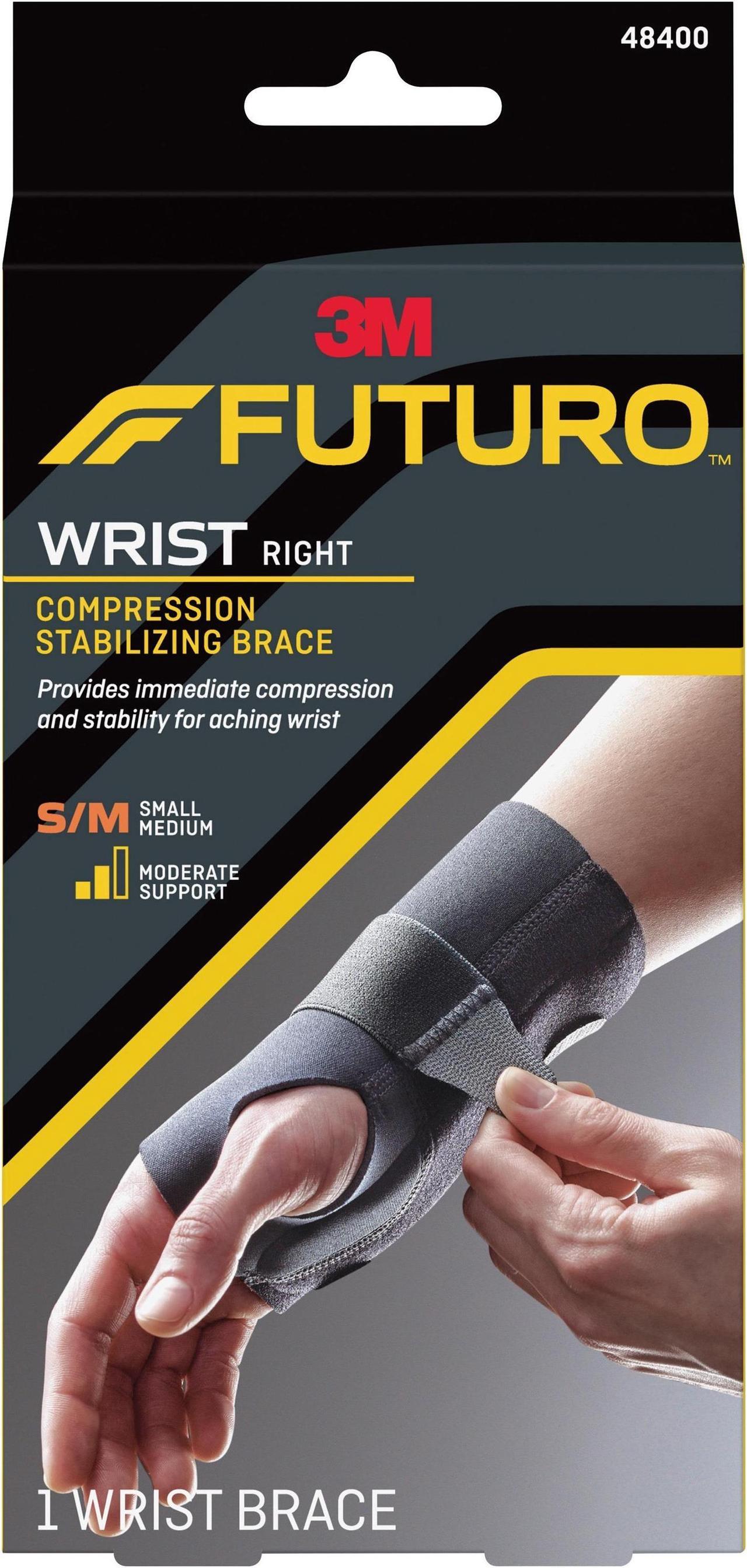 Alt view image 5 of 8 - Energizing Wrist Support, Small/Medium, Fits Right Wrists 5 1/2 - 6 3/4, Black