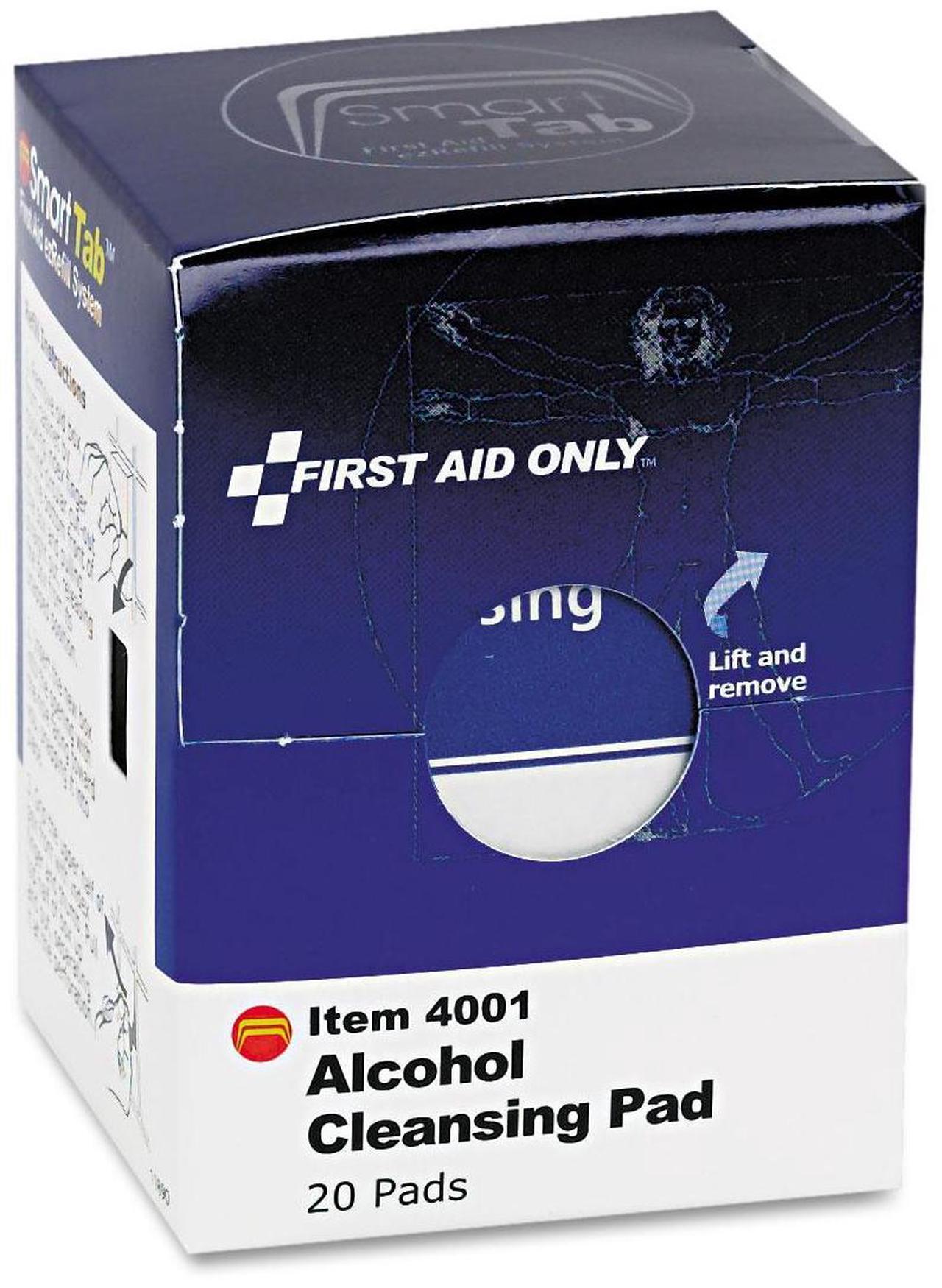 Alt view image 9 of 10 - First Aid Only Inc Alcohol Cleansing Pads 20/BX White FAE4001