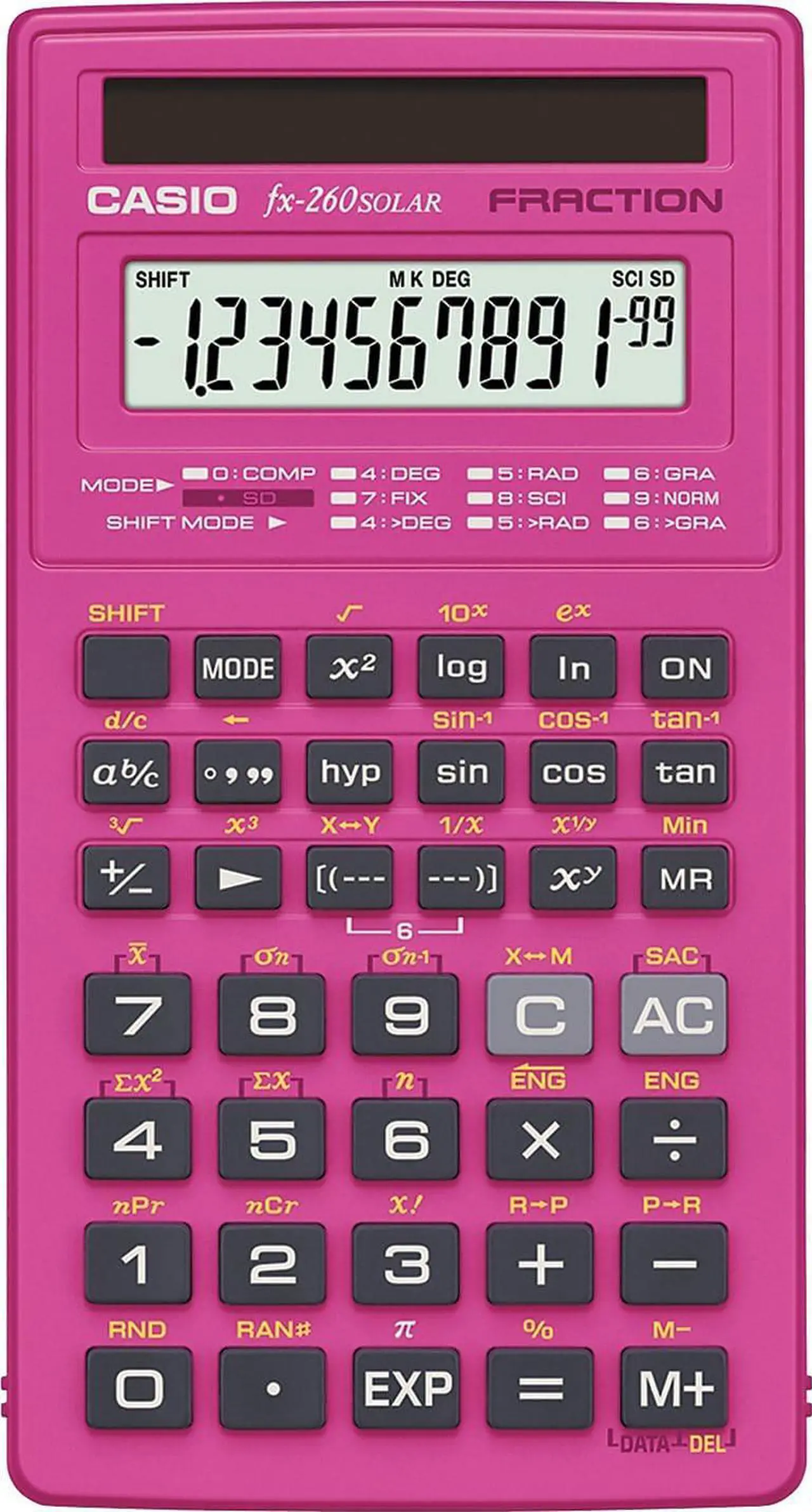 Alt view image 3 of 3 - CASIO COMPUTER CO., LTD FX-260SOLAR SCIENTIFIC CALCULATOR FX-260SLR-PK