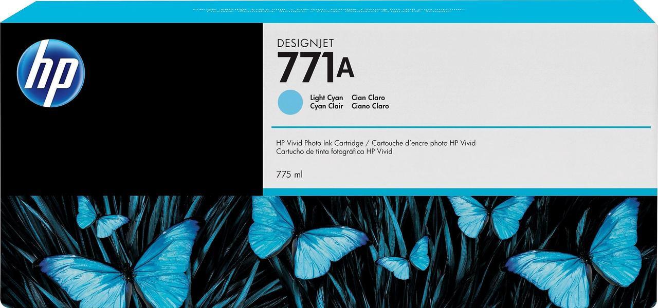 Alt view image 5 of 12 - HP 771A Ink Cartridge - Triple Pack - Light Cyan