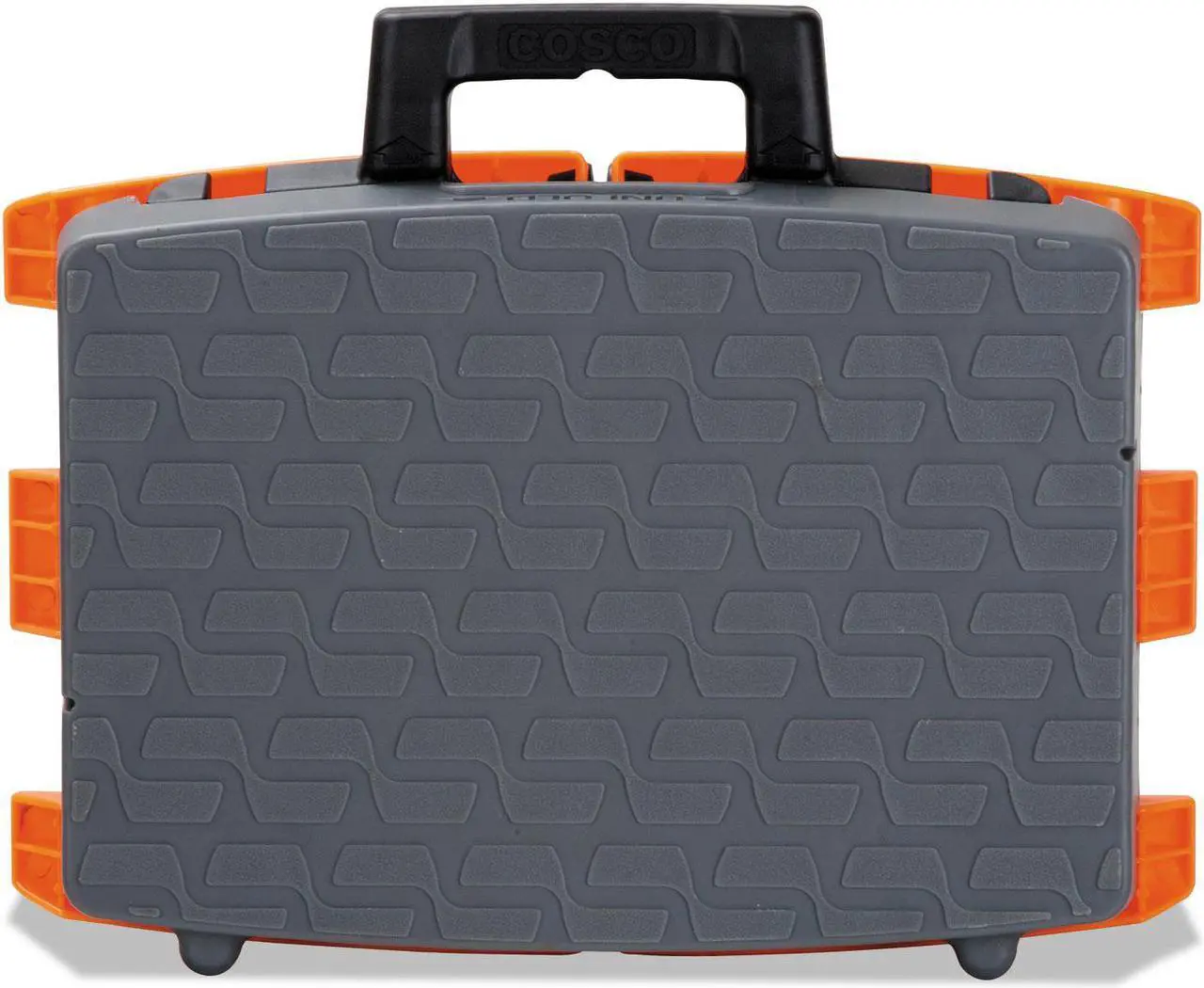 Alt view image 8 of 18 - Cosco 11903BGO1E One-Step Folding Step Stool, 300 Lb, 8 1/2 Inch Working Height, Orange/Gray