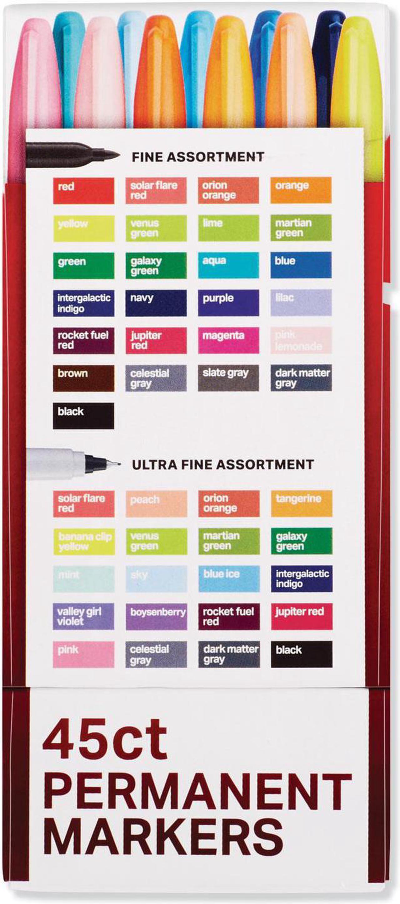 Alt view image 3 of 6 - Sharpie Permanent Markers Ultimate Collection Assorted Tips Assorted Colors 2011580