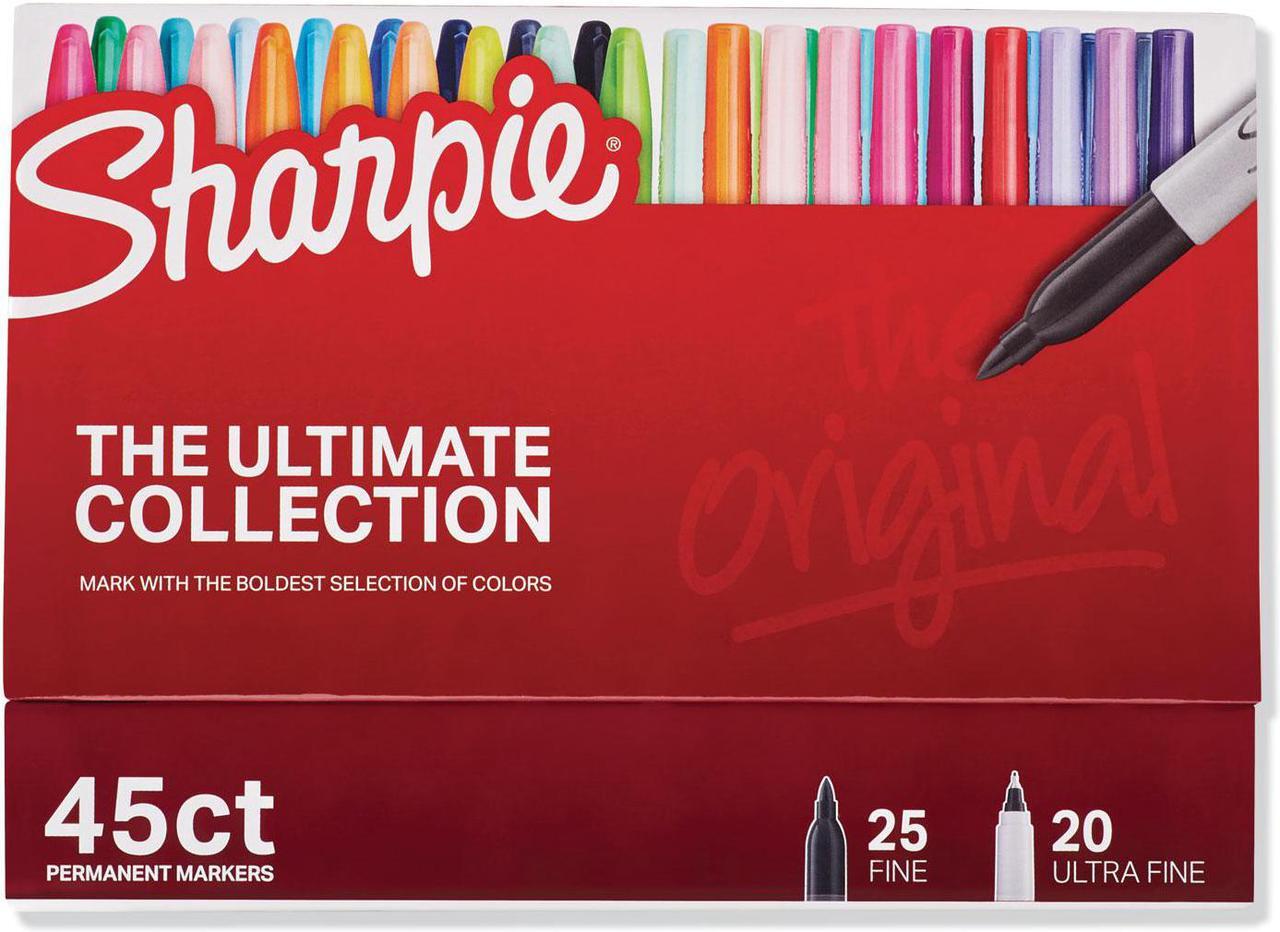 Alt view image 4 of 6 - Sharpie Permanent Markers Ultimate Collection Assorted Tips Assorted Colors 2011580