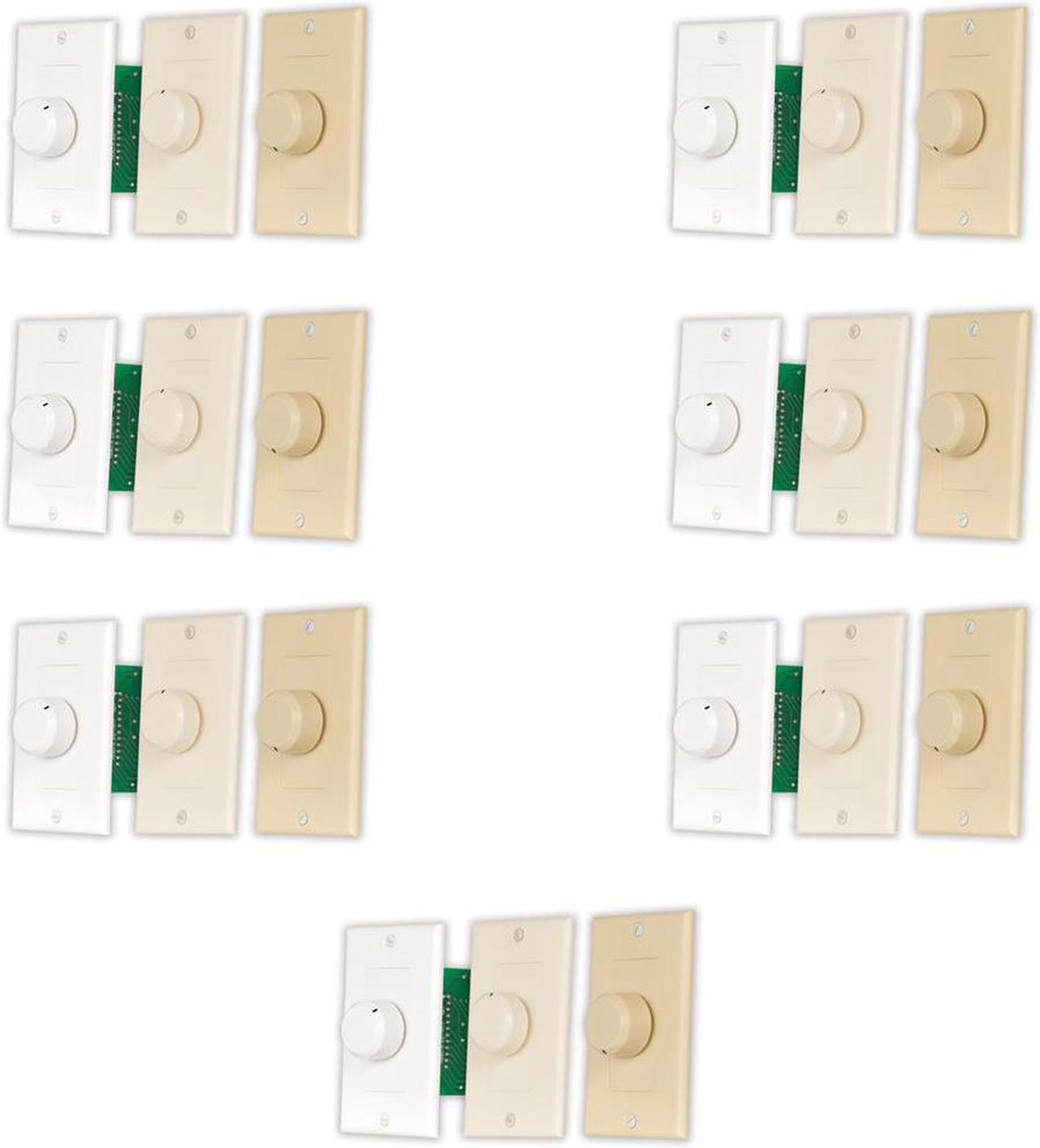 Main image of Acoustic Audio AAVCD3C Speaker Volume Control 3 Color White Ivory Almond 7 Pack