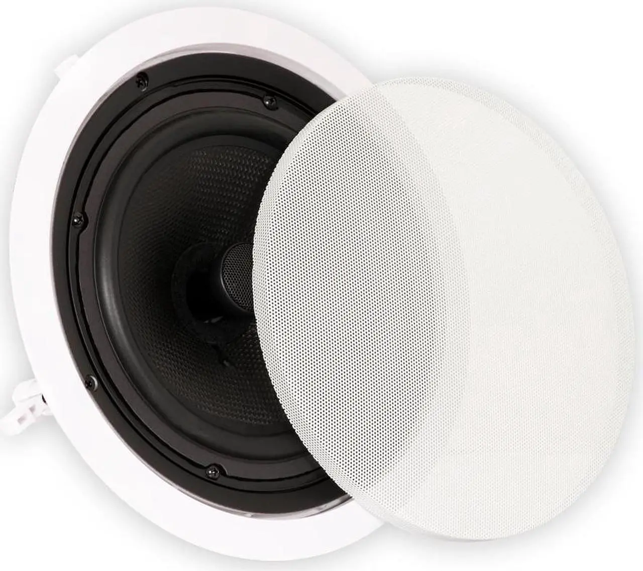 Alt view image 2 of 5 - Theater Solutions TS80C In Ceiling 8" Speakers Surround Sound Home Theater 5 Speaker Set
