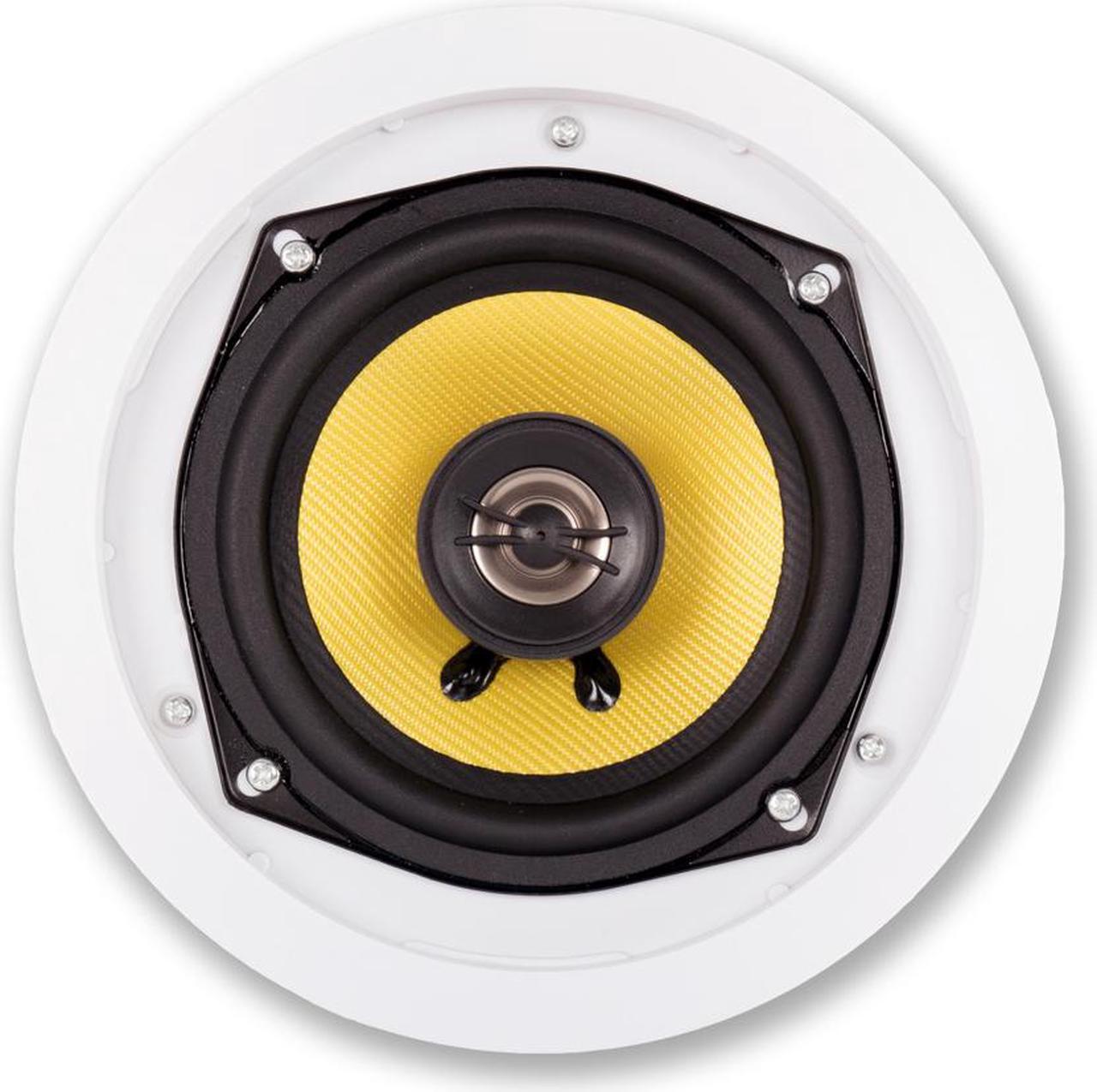 Alt view image 3 of 4 - Acoustic Audio HD-5 In Ceiling Speakers Home Theater Surround Sound 3 Pair Pack