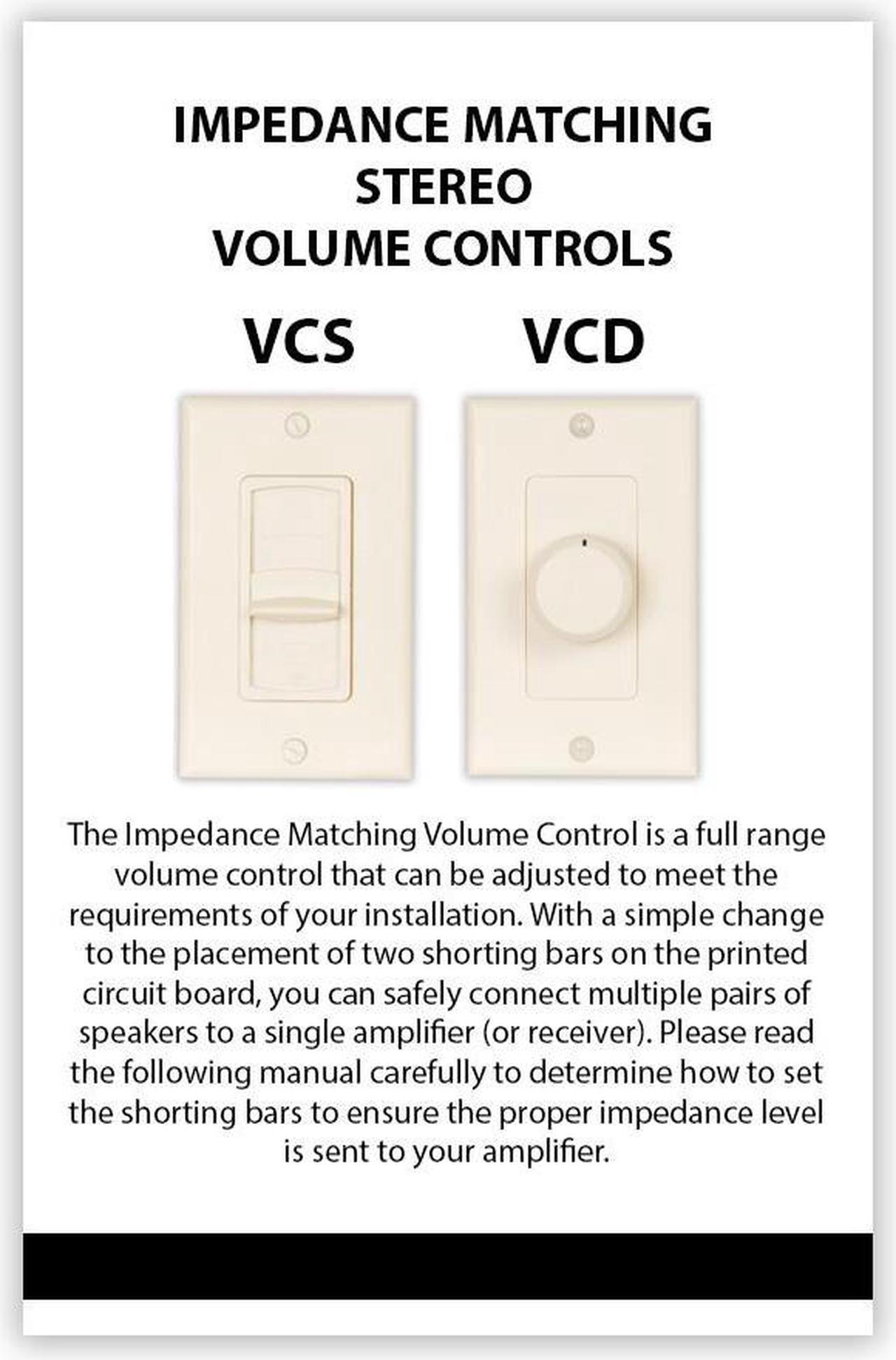 Alt view image 5 of 5 - Acoustic Audio AAVCD3C Speaker Volume Control Dial 3 Color White Ivory Almond