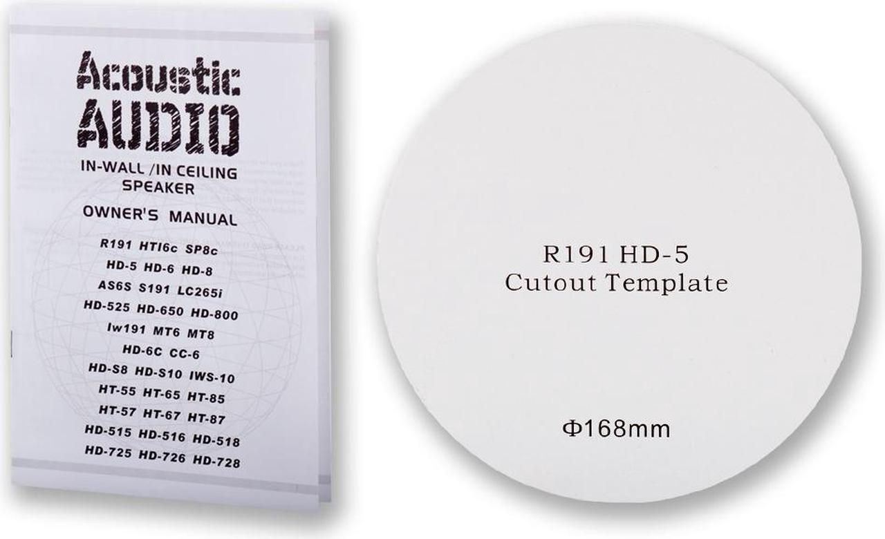 Alt view image 4 of 4 - Acoustic Audio HD-5 In Ceiling Speakers Home Theater Surround Sound 3 Pair Pack