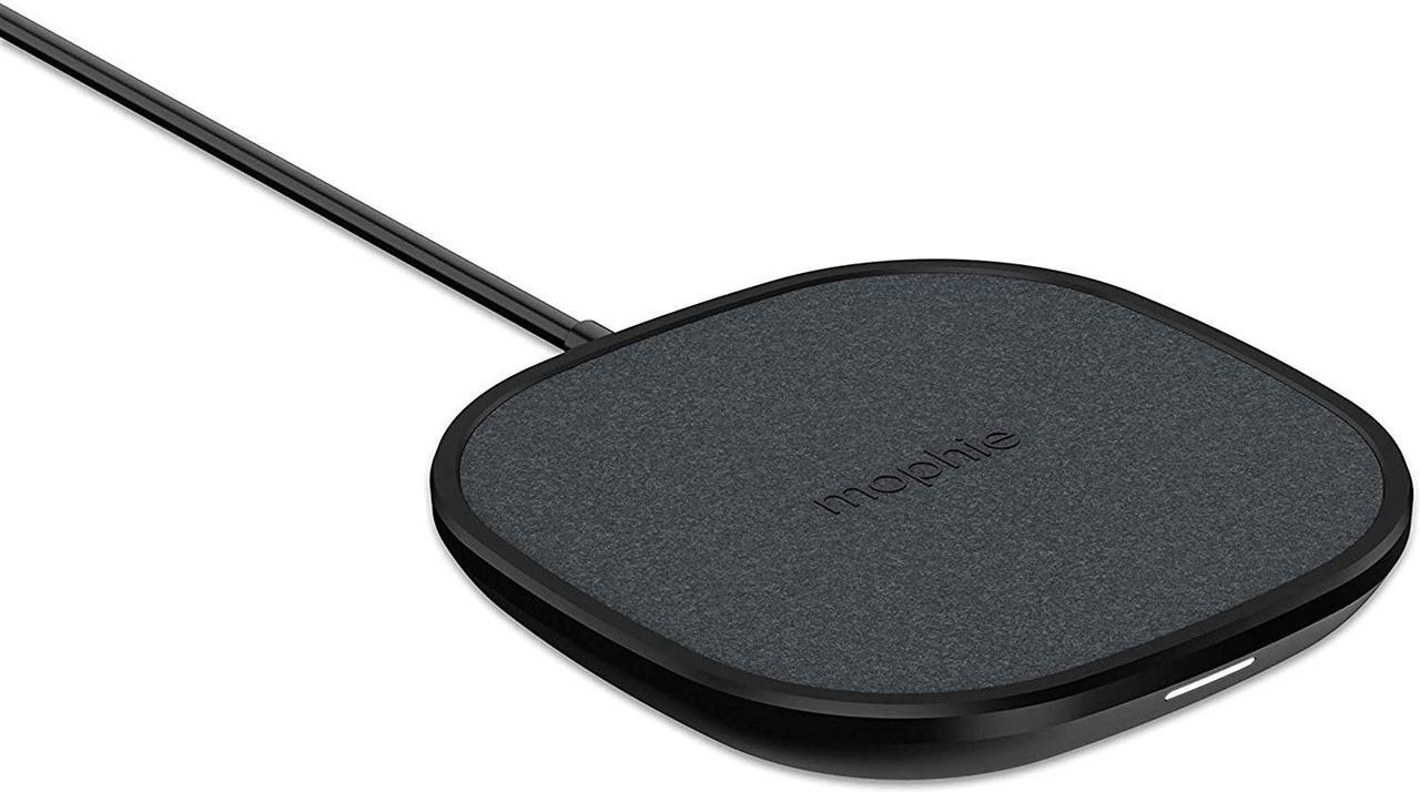 Alt view image 2 of 7 - mophie Wireless 10W Charging Pad - Made for Apple Airpods, iPhone 11 Pro Max/XS Max, iPhone 11 Pro/XS, iPhone 11 / XR and Other Qi-Enabled Devices - Black