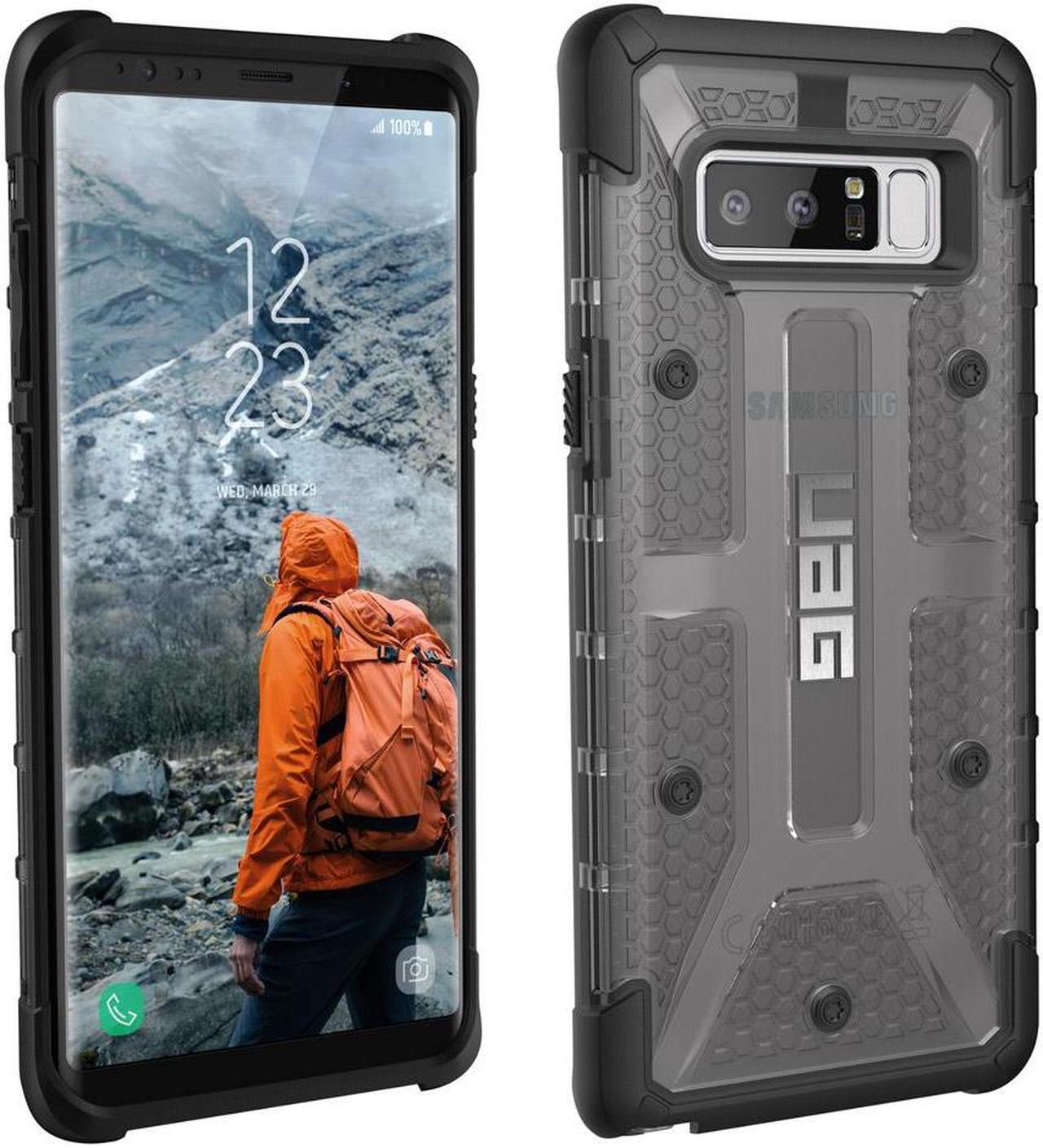 Alt view image 8 of 9 - UAG Samsung Galaxy Note 8 Plasma Feather-Light Rugged [Ash] Military Drop Tested Phone Case