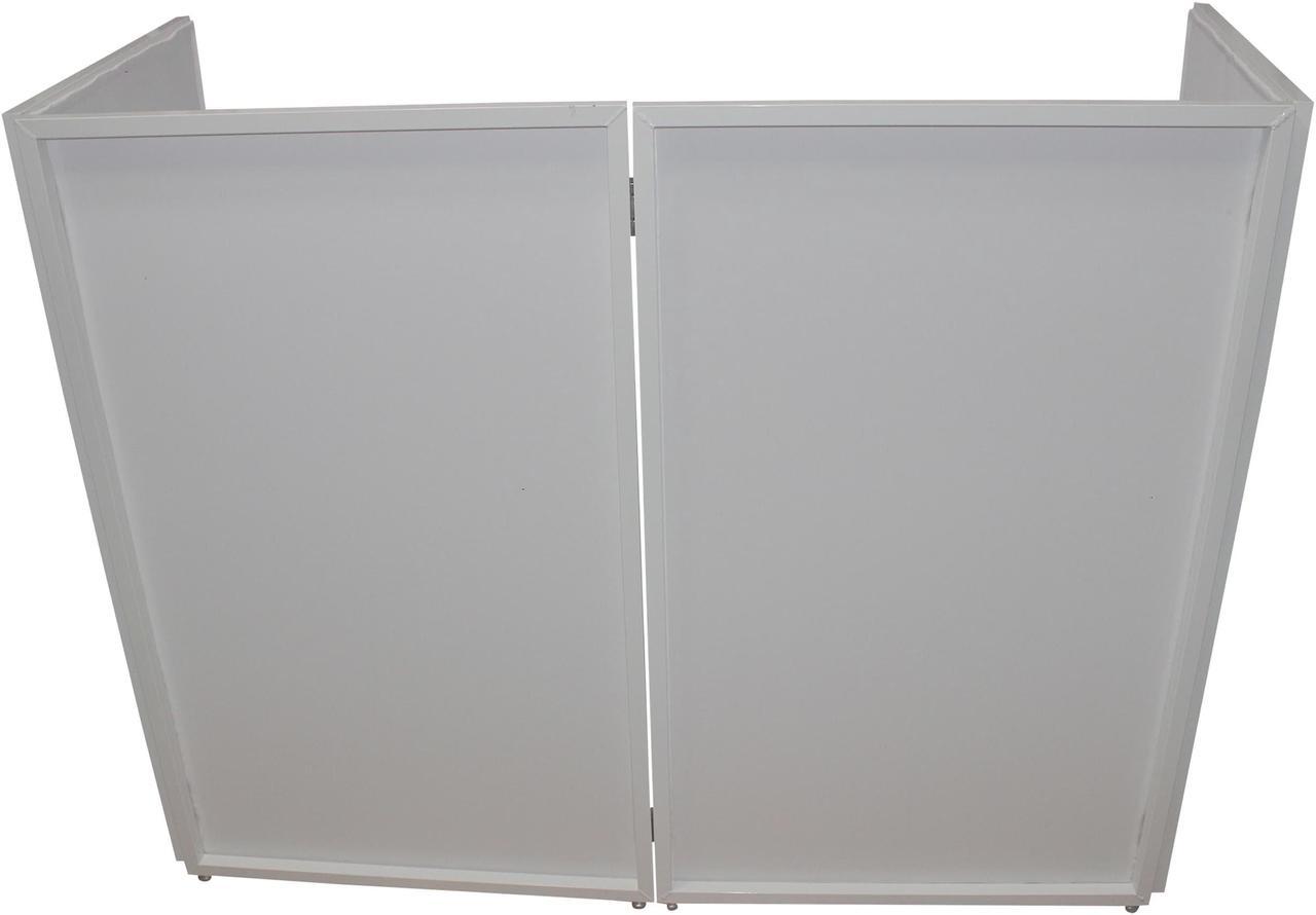 Main image of ProX Direct XF-4X3048W MK2 Four Panel ProX DJ Facade White Collapse and Go Facade Panels