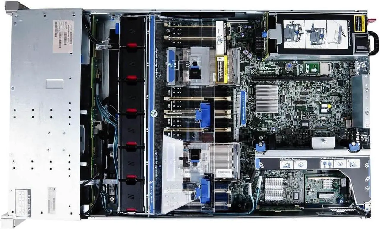 Alt view image 2 of 3 - HP Proliant DL380p Gen8 8 x 2.5" HS E5-2643 Quad Core 3.3Ghz 96GB 2x 146GB P420i