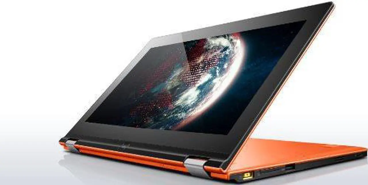 Alt view image 2 of 4 - Lenovo Yoga 13 Ultrabook - Windows 8.1 - Intel Core i5-3337U, 8GB RAM, 128GB SSD, 13.3" Multi-Touch HD+ IPS Display (1600x900), Clementine Orange