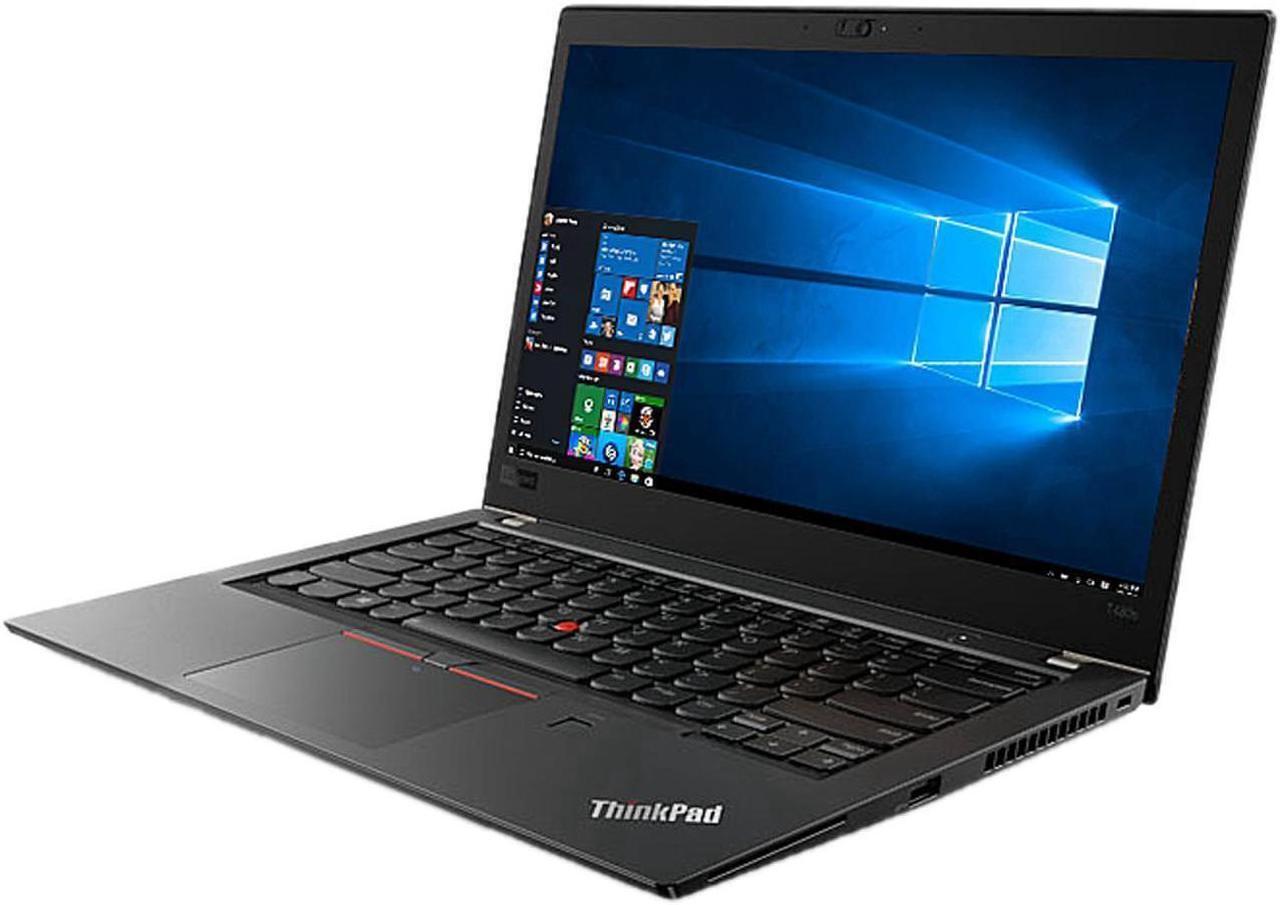 Main image of Lenovo ThinkPad T480s Windows 7 Pro Laptop - Intel Core i5-8250U, 16GB RAM, 1TB SSD, 14" IPS FHD (1920x1080) Matte Display, Fingerprint Reader, Black Color