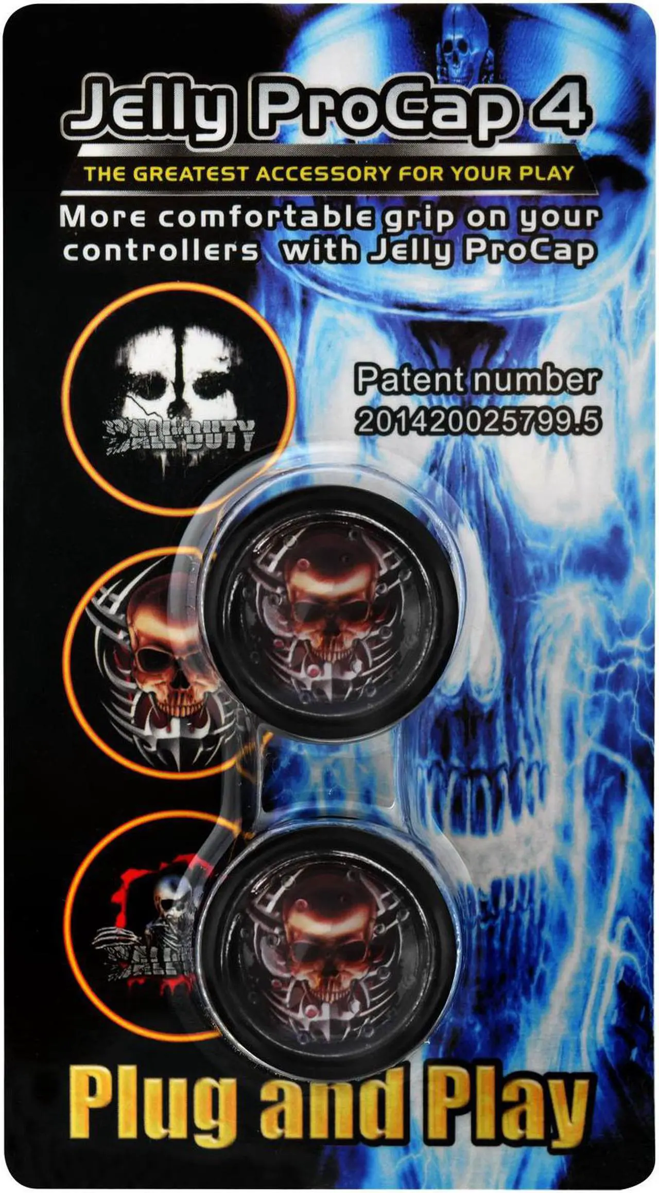 Main image of Jelly ProCap for PS4 Dualshock 4 Controller Analog Thumb Stick Grip Skull Head