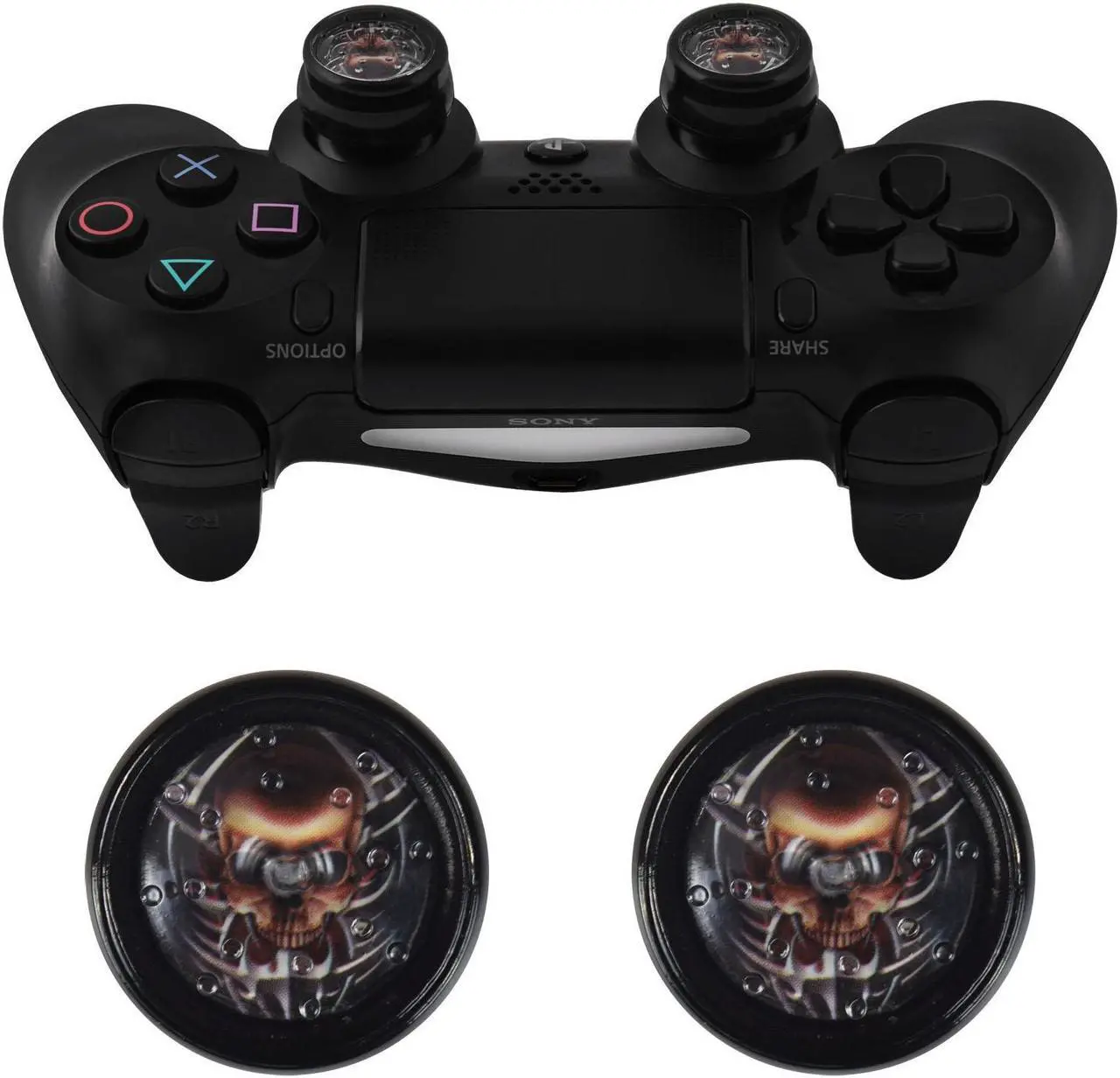 Alt view image 3 of 6 - Jelly ProCap for PS4 Dualshock 4 Controller Analog Thumb Stick Grip Skull Head