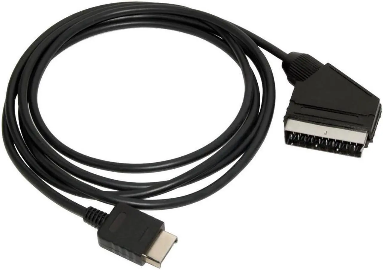 Main image of Real RGB Scart Cable AV Lead Cord for PS3 PS2 PS 1 One PAL