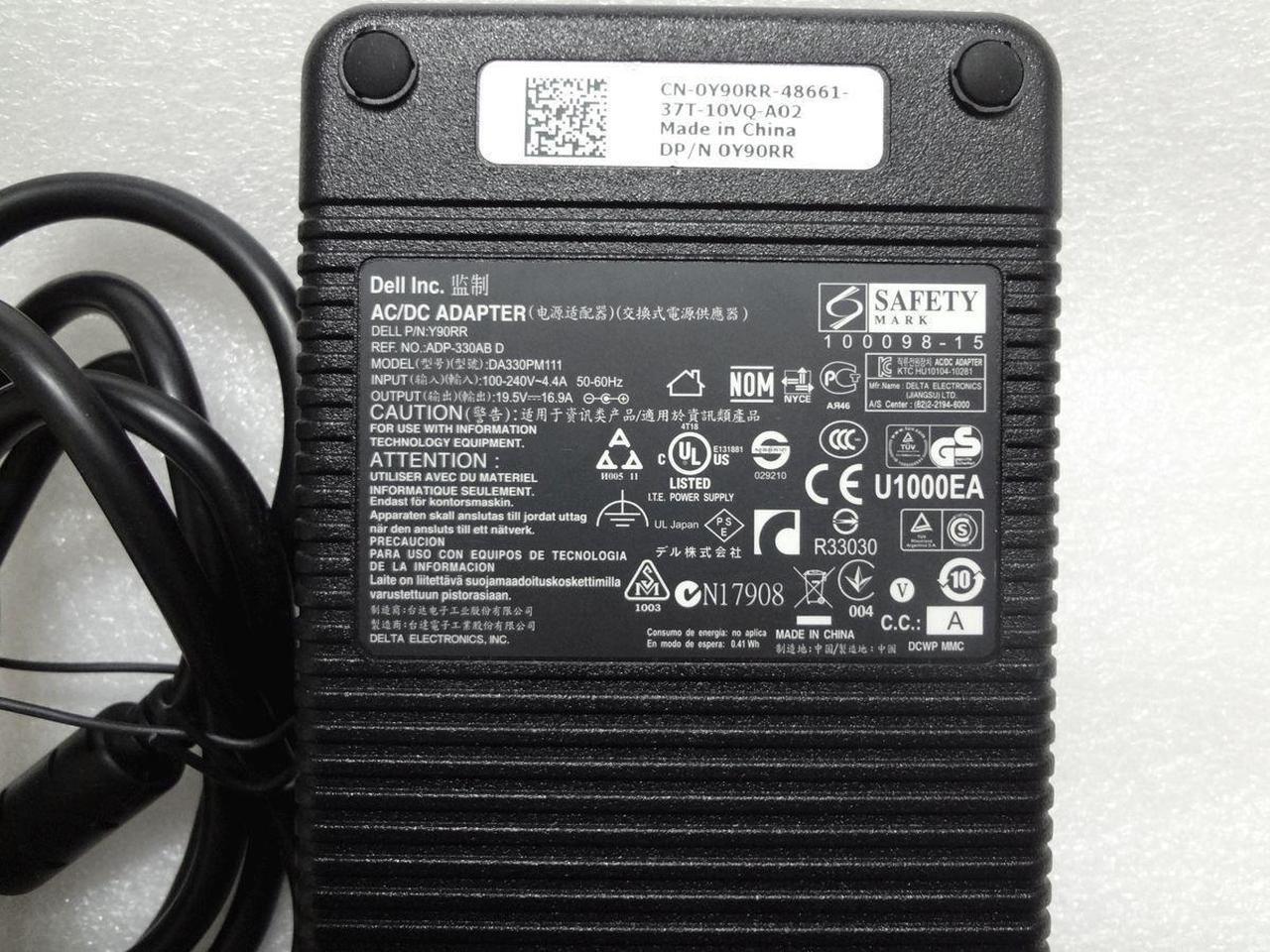 Genuine for Dell 330W Alienware M18x R2,M18x R3 GTX780M OEM AC Power Adapter