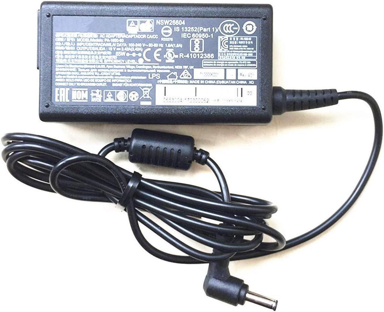 AC Adapter for LITEON Nexstgo PA-1650-90 19V 3.42A 65W 4.5mm 3.0mm