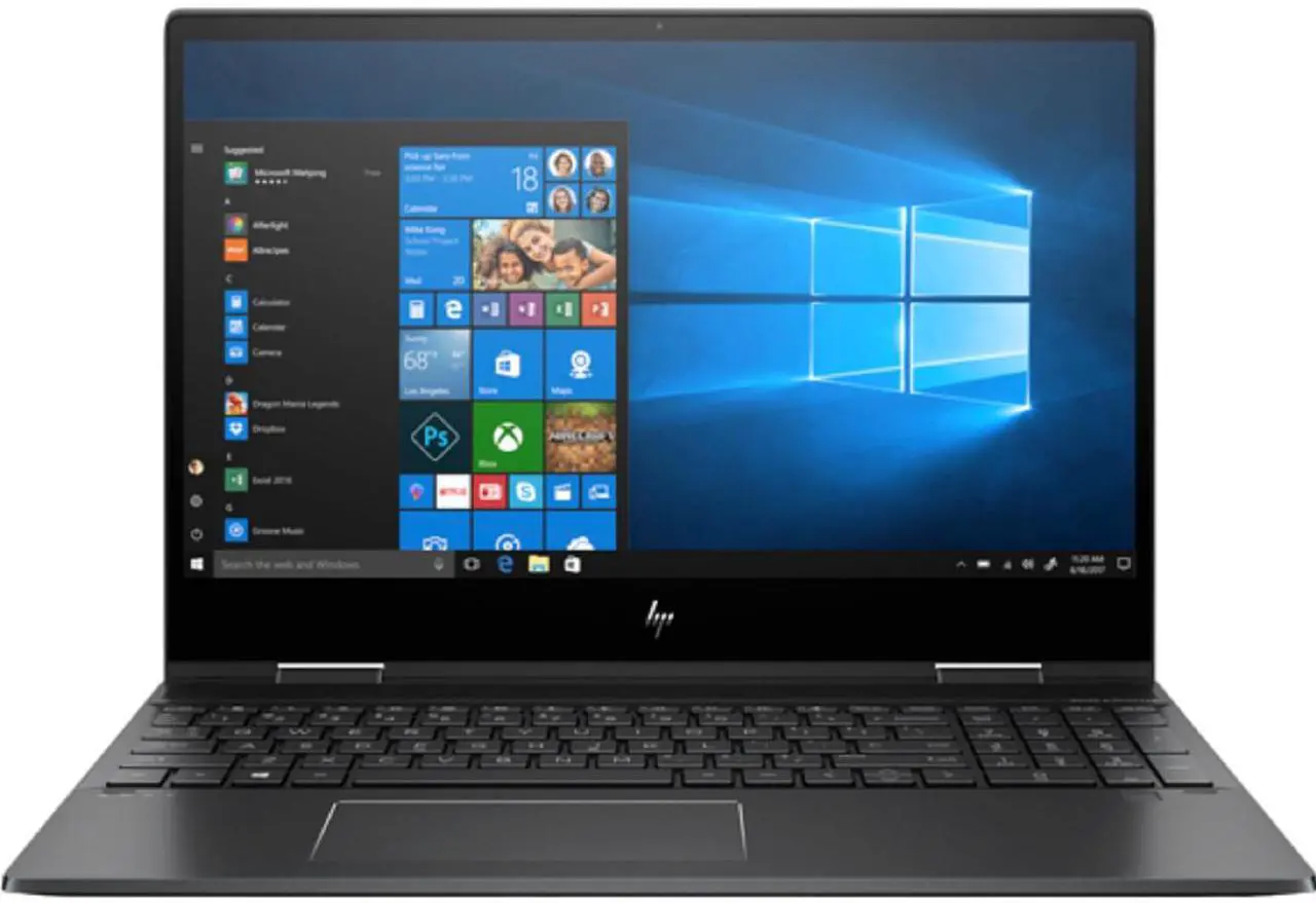 Alt view image 7 of 7 - HP ENVY x360 - 15z Home and Business Laptop (AMD Ryzen 7 3700U 4-Core, 16GB RAM, 512GB PCIe SSD, 15.6" Touch  Full HD (1920x1080), AMD Vega 10, Fingerprint, Wifi, Bluetooth, Webcam, Win 10 Home)