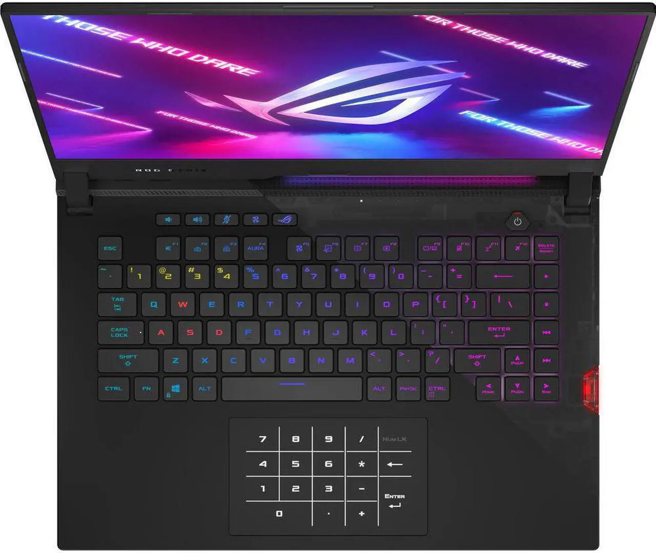 Alt view image 5 of 7 - ASUS ROG Strix Scar 15 Gaming & Entertainment Laptop (AMD Ryzen 9 5900HX 8-Core, 15.6" 165Hz 2K Quad HD (2560x1440), NVIDIA RTX 3080, 32GB RAM, 2TB m.2 SATA SSD, Win 10 Pro) with Voyager Backpack
