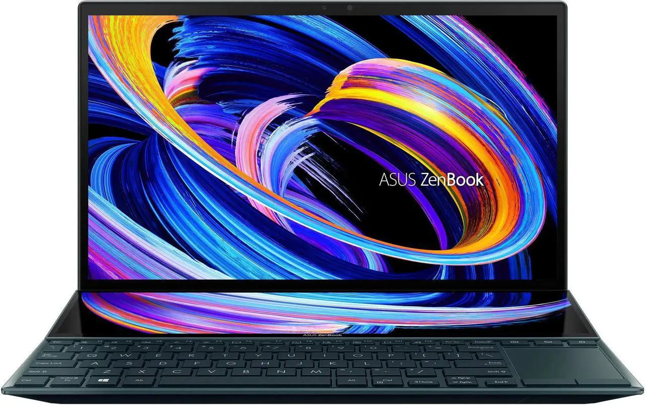 Main image of ASUS ZenBook Duo 14 School & Business Laptop (Intel i7-1195G7 4-Core, 8GB RAM, 2TB PCIe SSD, 14.0" Touch  Full HD (1920x1080), Intel Iris Xe, Wifi, Bluetooth, Webcam, 1xHDMI, Win 10 Pro)