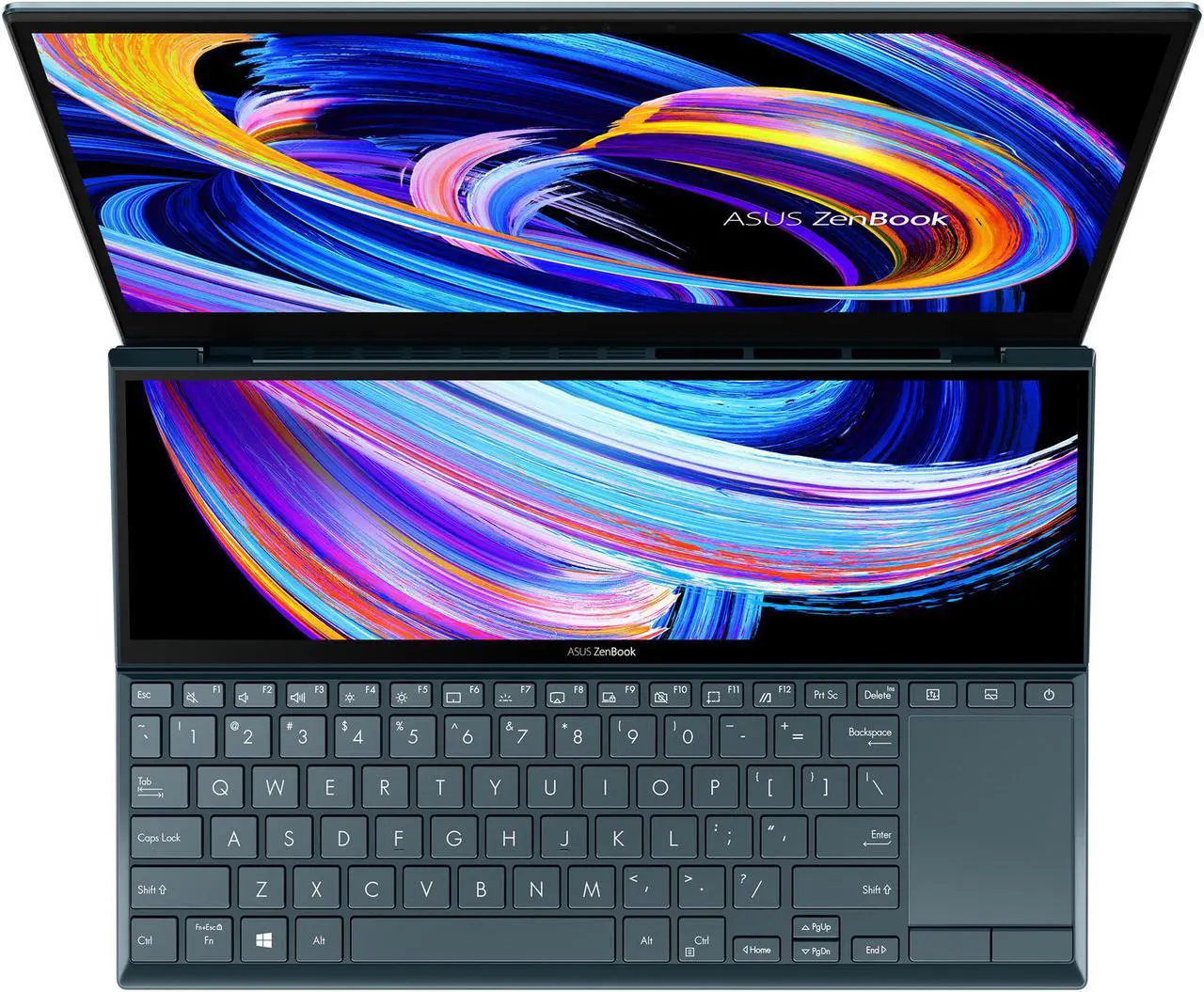 Alt view image 5 of 7 - ASUS ZenBook Duo 14 School & Business Laptop (Intel i7-1195G7 4-Core, 8GB RAM, 2TB PCIe SSD, 14.0" Touch  Full HD (1920x1080), Intel Iris Xe, Wifi, Bluetooth, Webcam, 1xHDMI, Win 10 Pro)