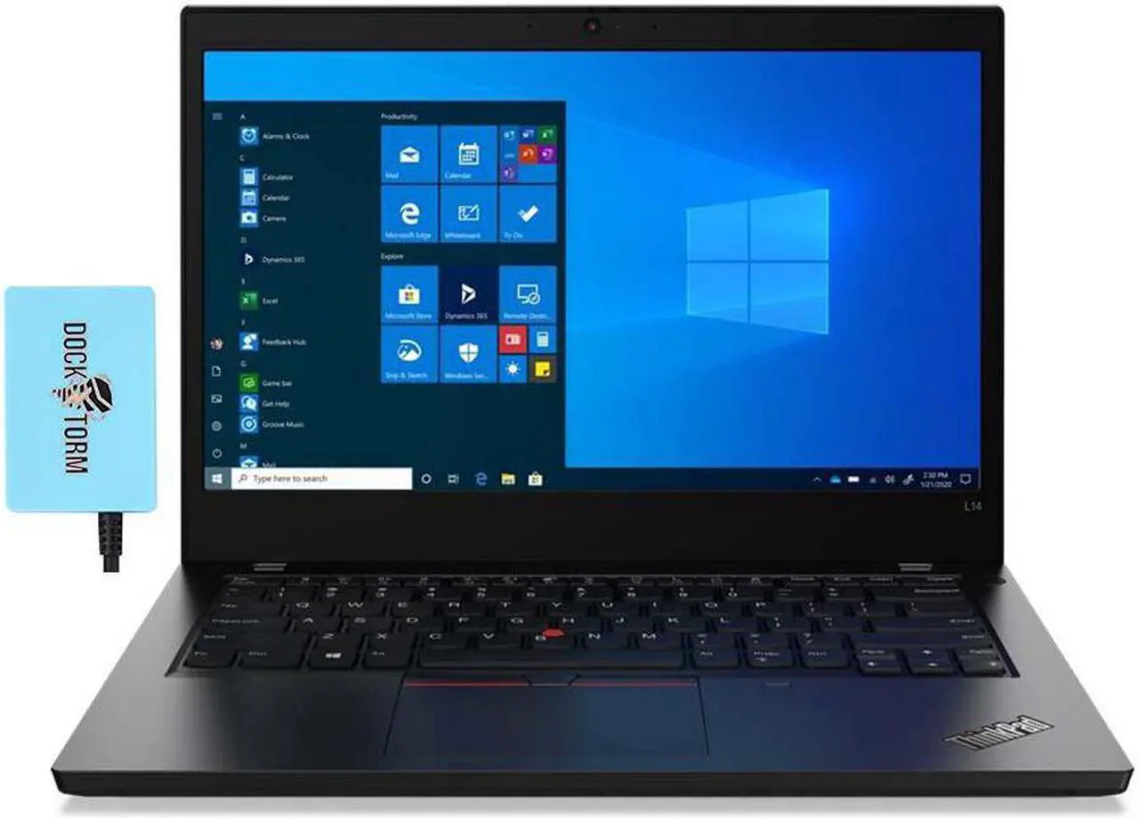 Main image of Lenovo ThinkPad L14 Gen 2 Home & Business Laptop (Intel i7-1165G7 4-Core, 16GB RAM, 1TB PCIe SSD, 14.0" Full HD (1920x1080), Intel Iris Xe, Fingerprint, Wifi, Bluetooth, Win 10 Pro) with Hub