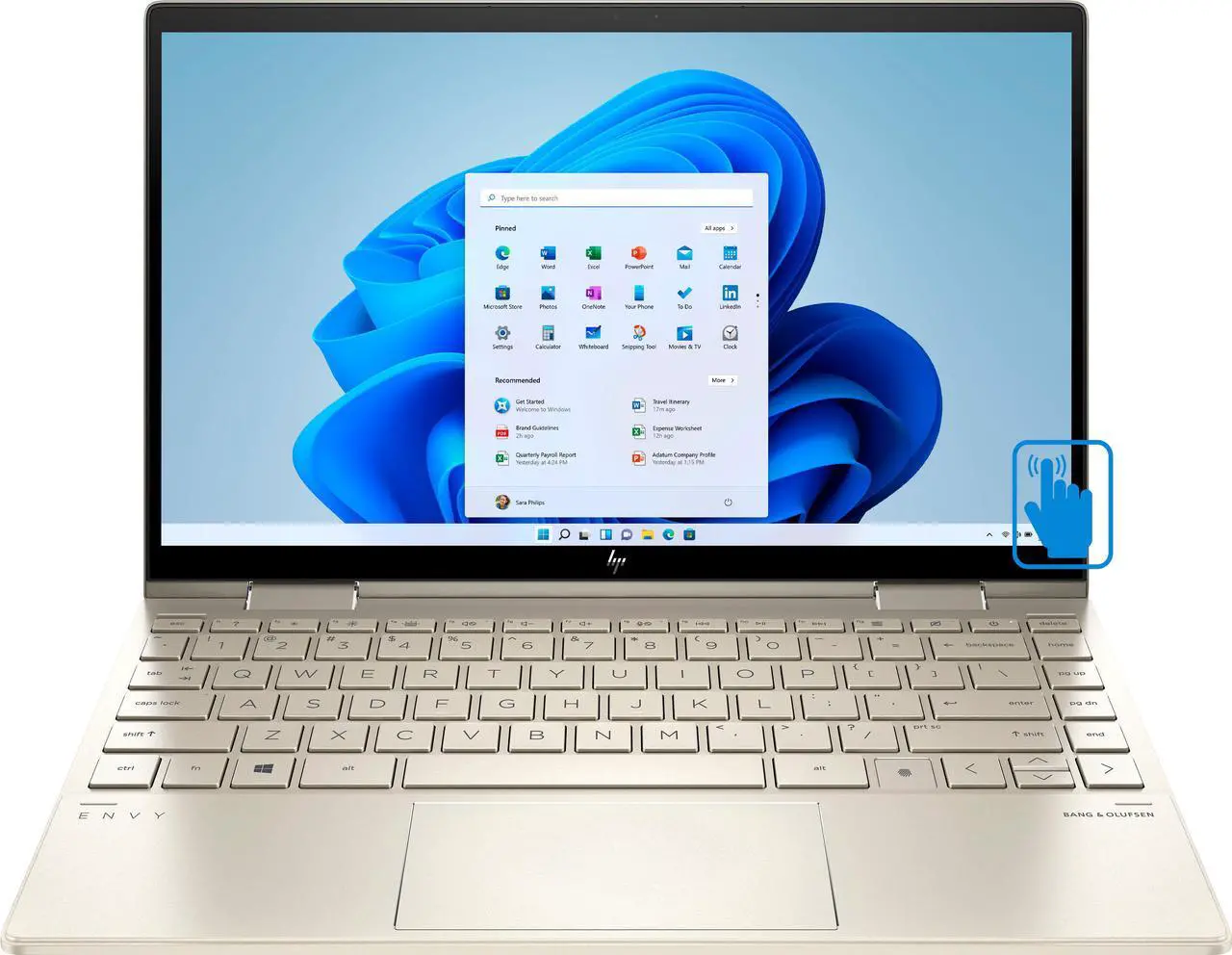 Alt view image 2 of 7 - HP ENVY x360  Home & Business 2-in-1 Laptop (Intel i5-1135G7 4-Core, 13.3" 60Hz Touch Full HD (1920x1080), Intel Iris Xe, 8GB RAM, 512GB PCIe SSD, Win 10 Pro) with Thunderbolt Dock WD19TBS