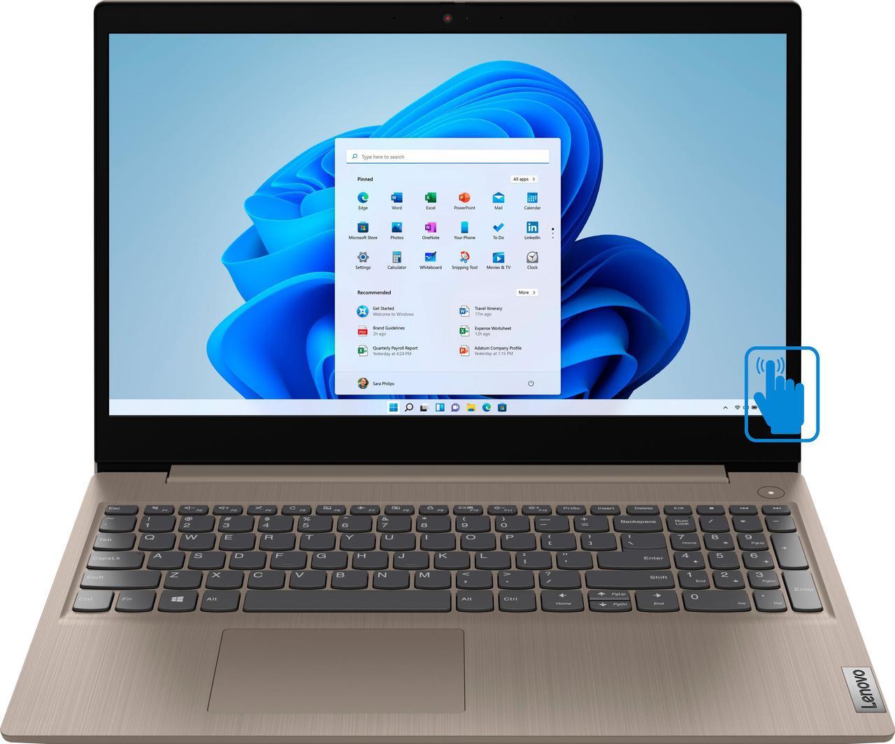 Main image of Lenovo IdeaPad 3 15 Home & Business Laptop (Intel i3-1115G4 2-Core, 15.6" 60Hz Touch HD (1366x768), Intel UHD, 12GB RAM, 512GB PCIe SSD, Wifi, USB 3.2, HDMI, Webcam, Bluetooth, Win 10 Pro)