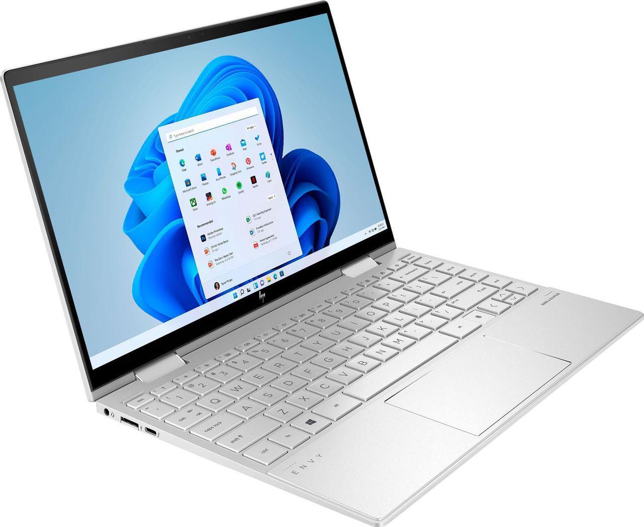 Alt view image 3 of 5 - HP Envy x360 13m Home & Entertainment 2-in-1 Laptop (Intel i7-1195G7 4-Core, 13.3" 60Hz Touch Full HD (1920x1080), Intel Iris Xe, 8GB RAM, 2TB PCIe SSD, Backlit KB, Wifi, Webcam, Win 11 Pro)