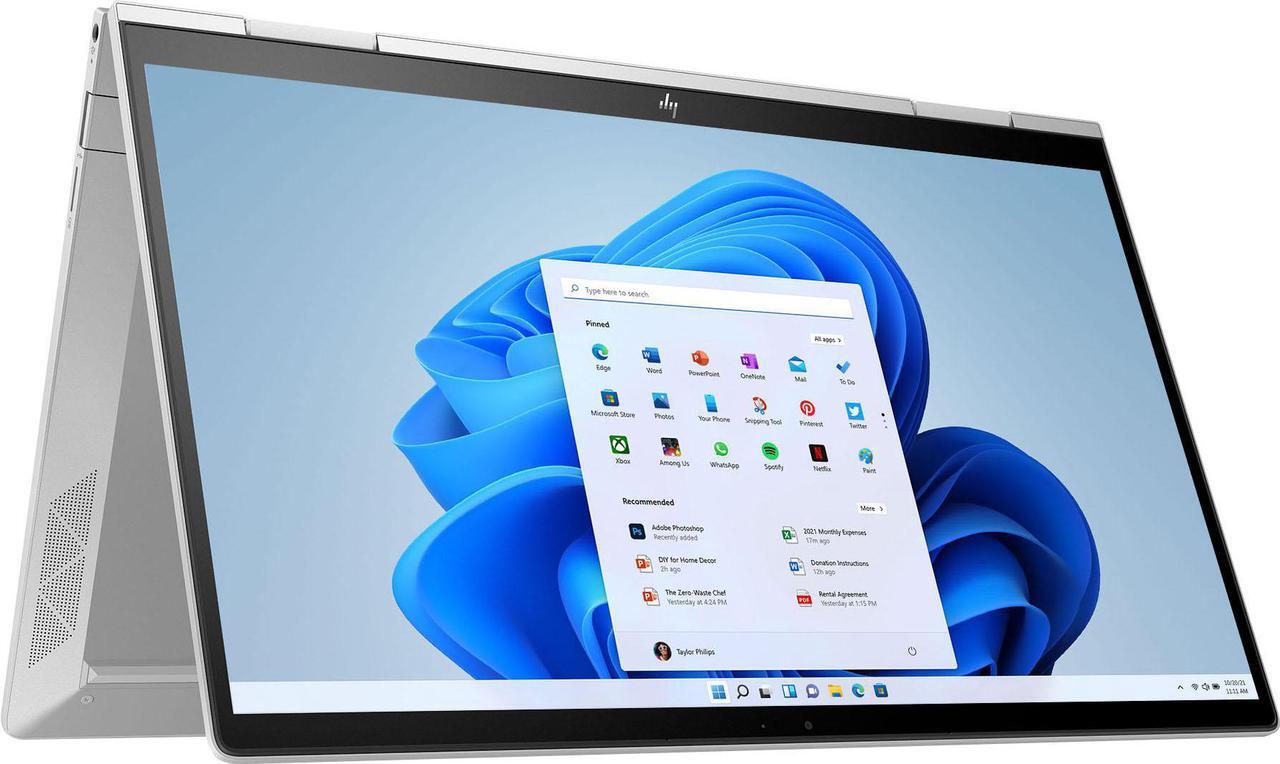Alt view image 4 of 5 - HP Envy x360 13m Home & Entertainment 2-in-1 Laptop (Intel i7-1195G7 4-Core, 13.3" 60Hz Touch Full HD (1920x1080), Intel Iris Xe, 8GB RAM, 2TB PCIe SSD, Backlit KB, Wifi, Webcam, Win 11 Pro)