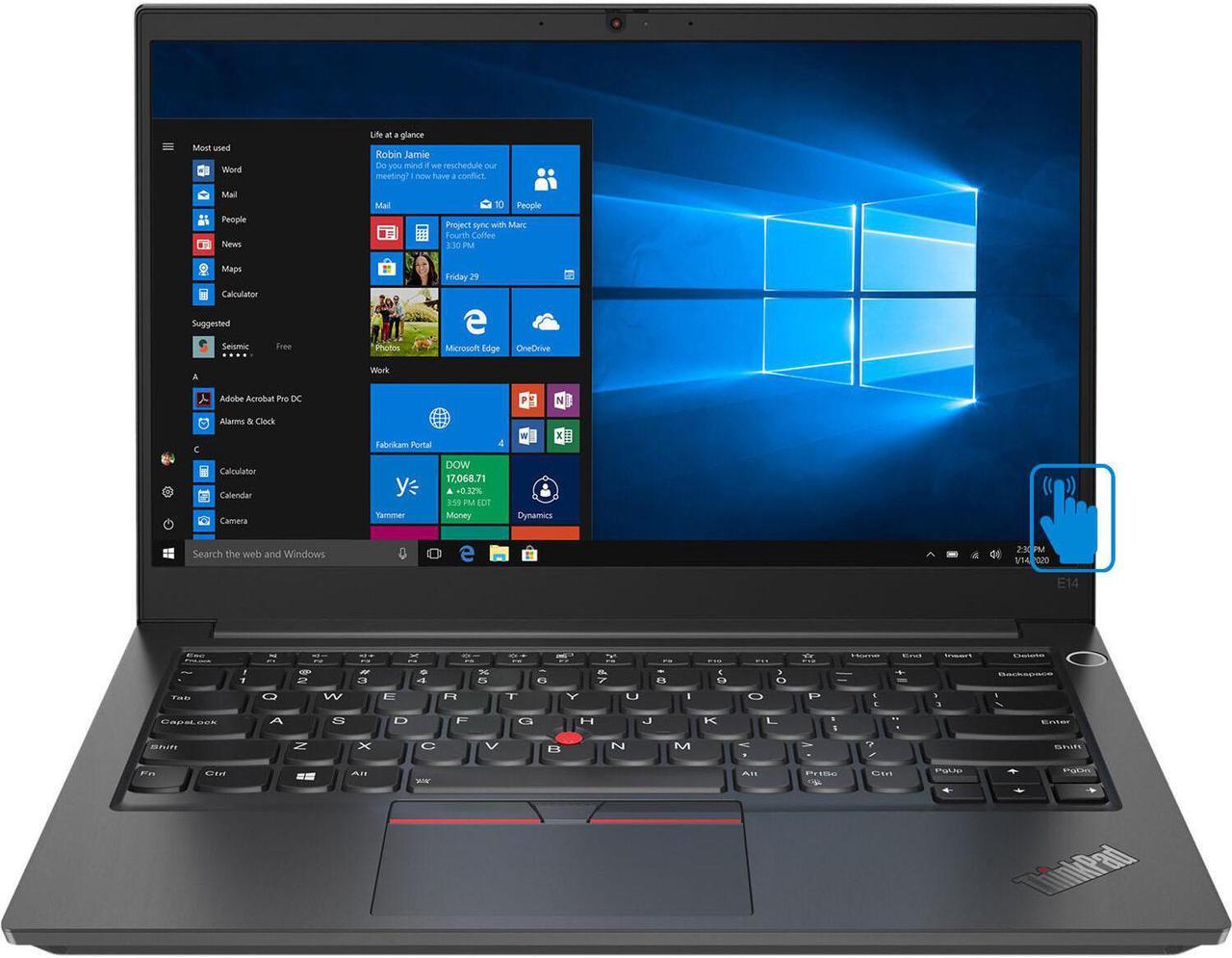 Main image of Lenovo ThinkPad E14 Gen 2 Home & Business Laptop (Intel i5-1135G7 4-Core, 14.0" 60Hz Touch Full HD (1920x1080), Intel Iris Xe, 32GB RAM, 512GB PCIe SSD, Backlit KB, Wifi, USB 3.2, Win 11 Pro)